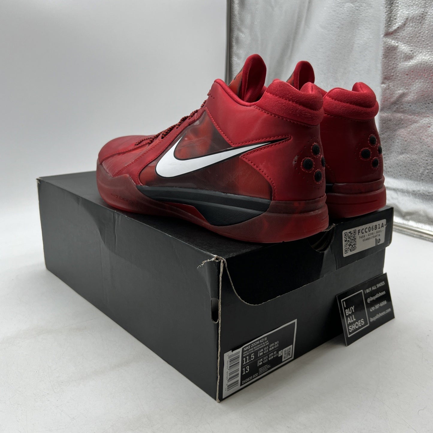 Size 11.5 - Nike KD 3 Red (DV0835-600)
