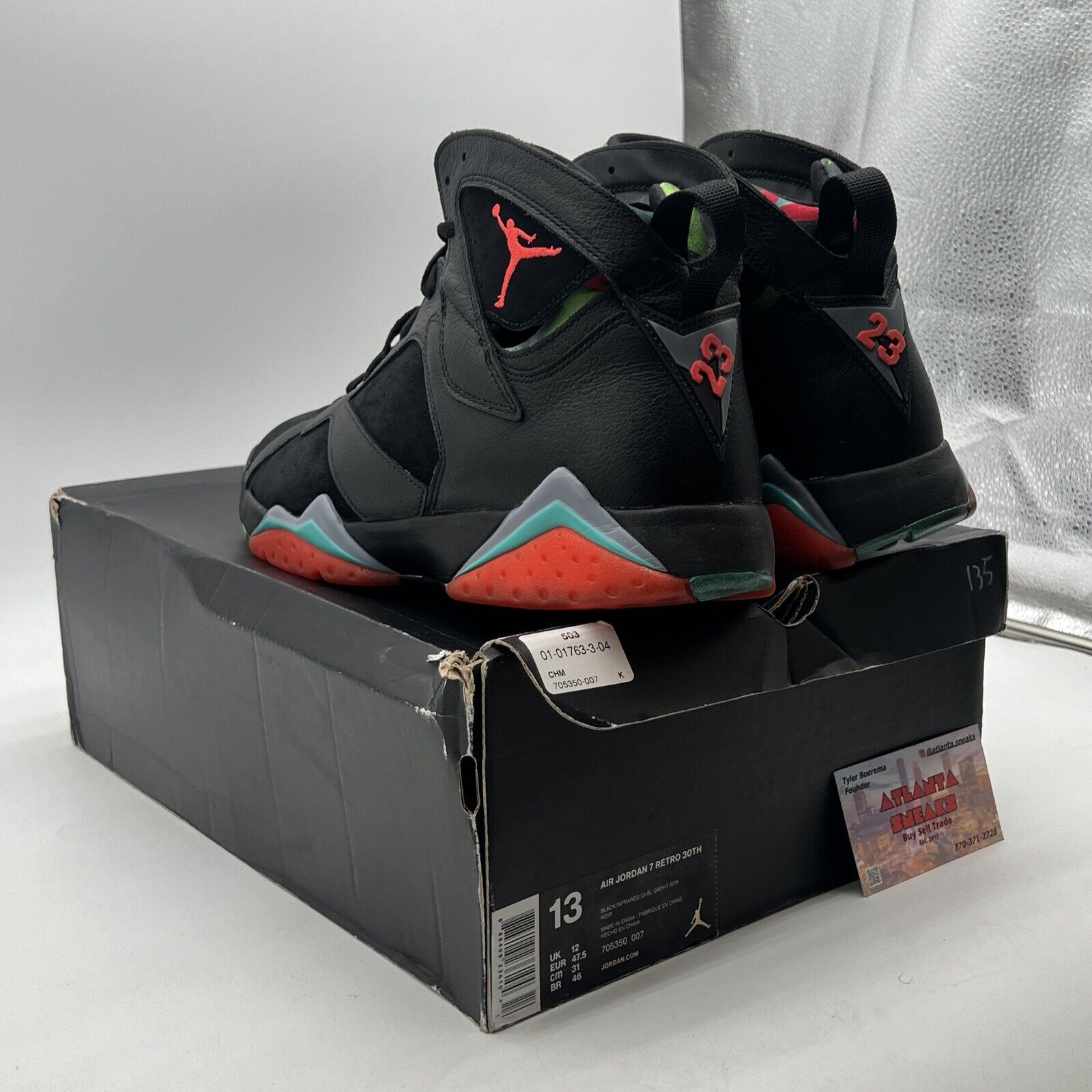 Size 13 - Air Jordan 7 Retro 30th Barcelona Nights (705350-007)