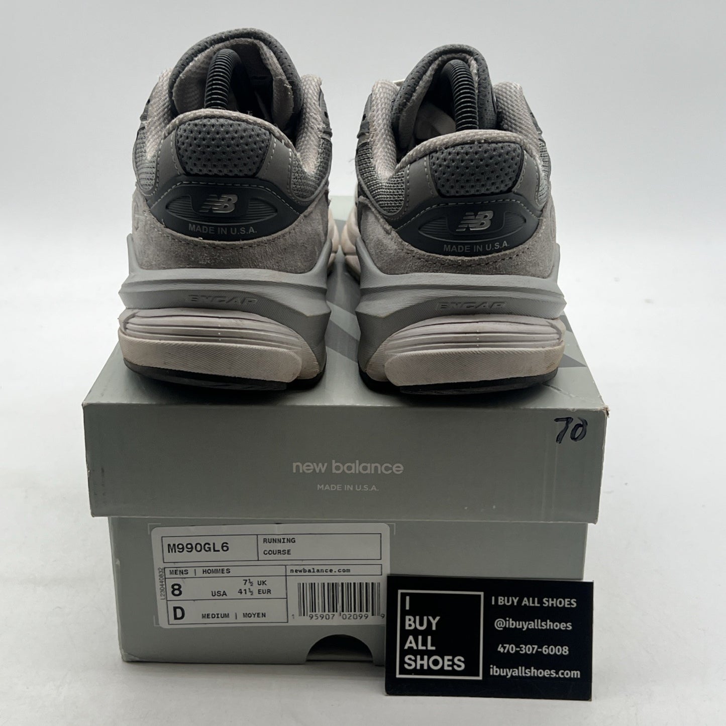 Size 8 - New Balance 990v6 Made in USA Castlerock (M990GL6)