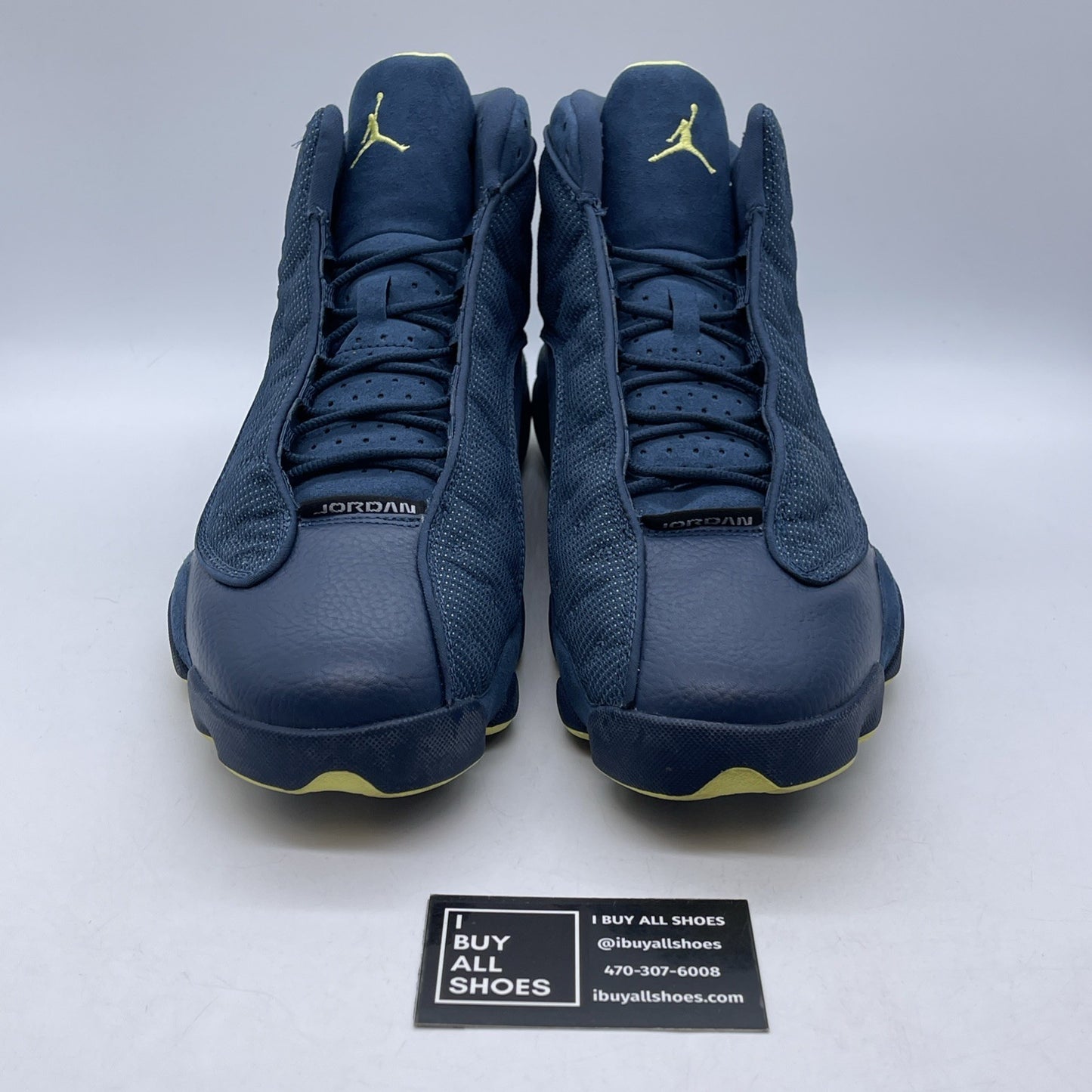 Size 13 - Air Jordan 13 Retro Squadron Blue Suede Leather (414571-405)