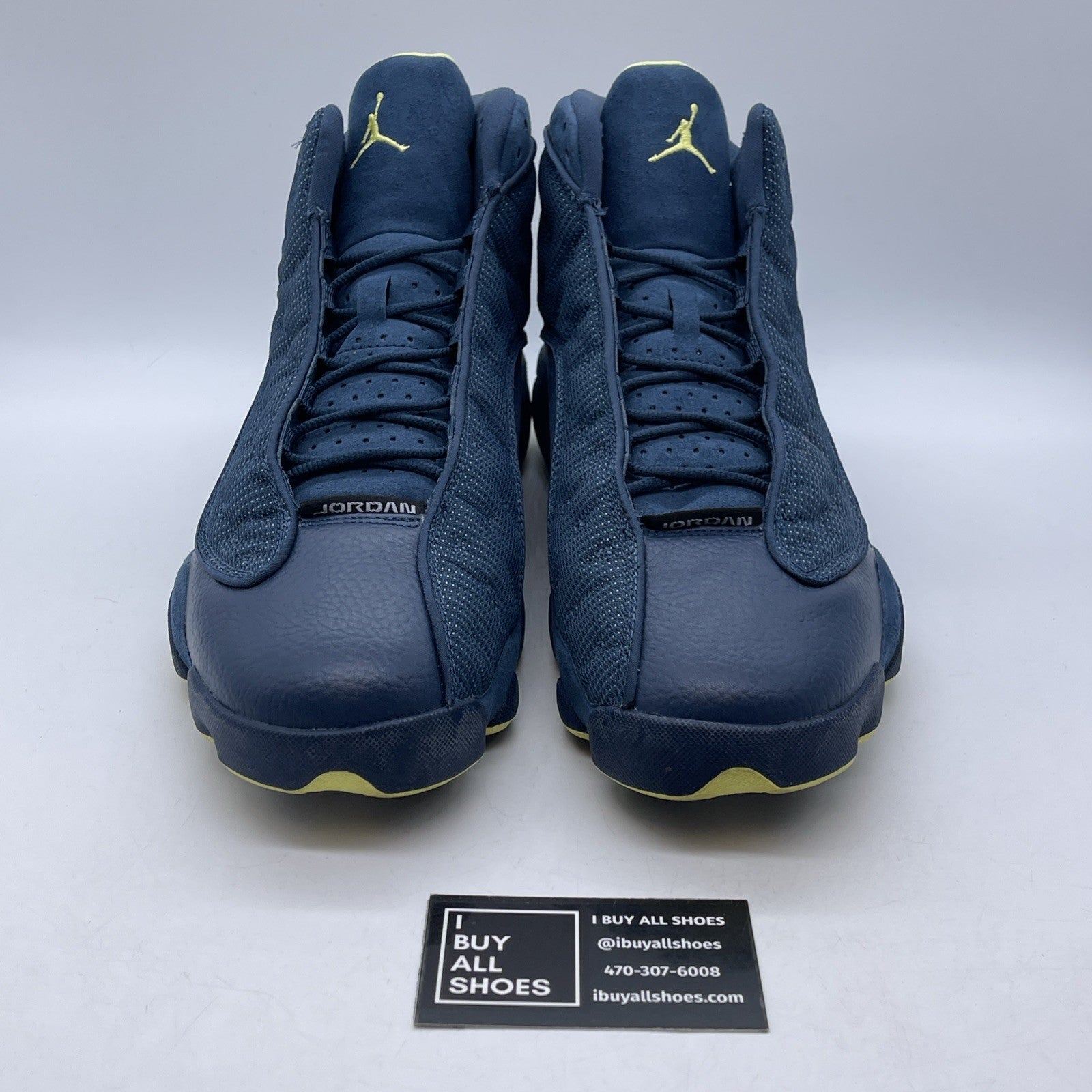 Size 13 - Air Jordan 13 Retro Squadron Blue Suede Leather (414571-405)