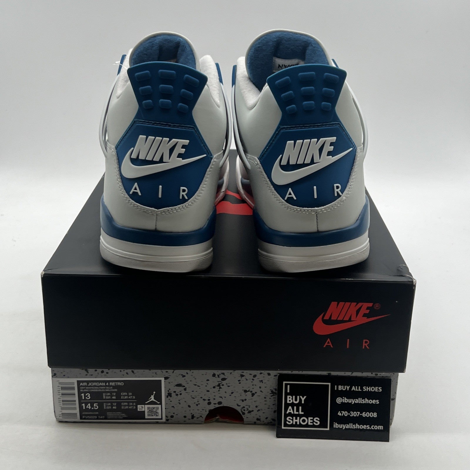Size 13 - Air Jordan 4 Retro 2024 Military Blue (FV5029-141)