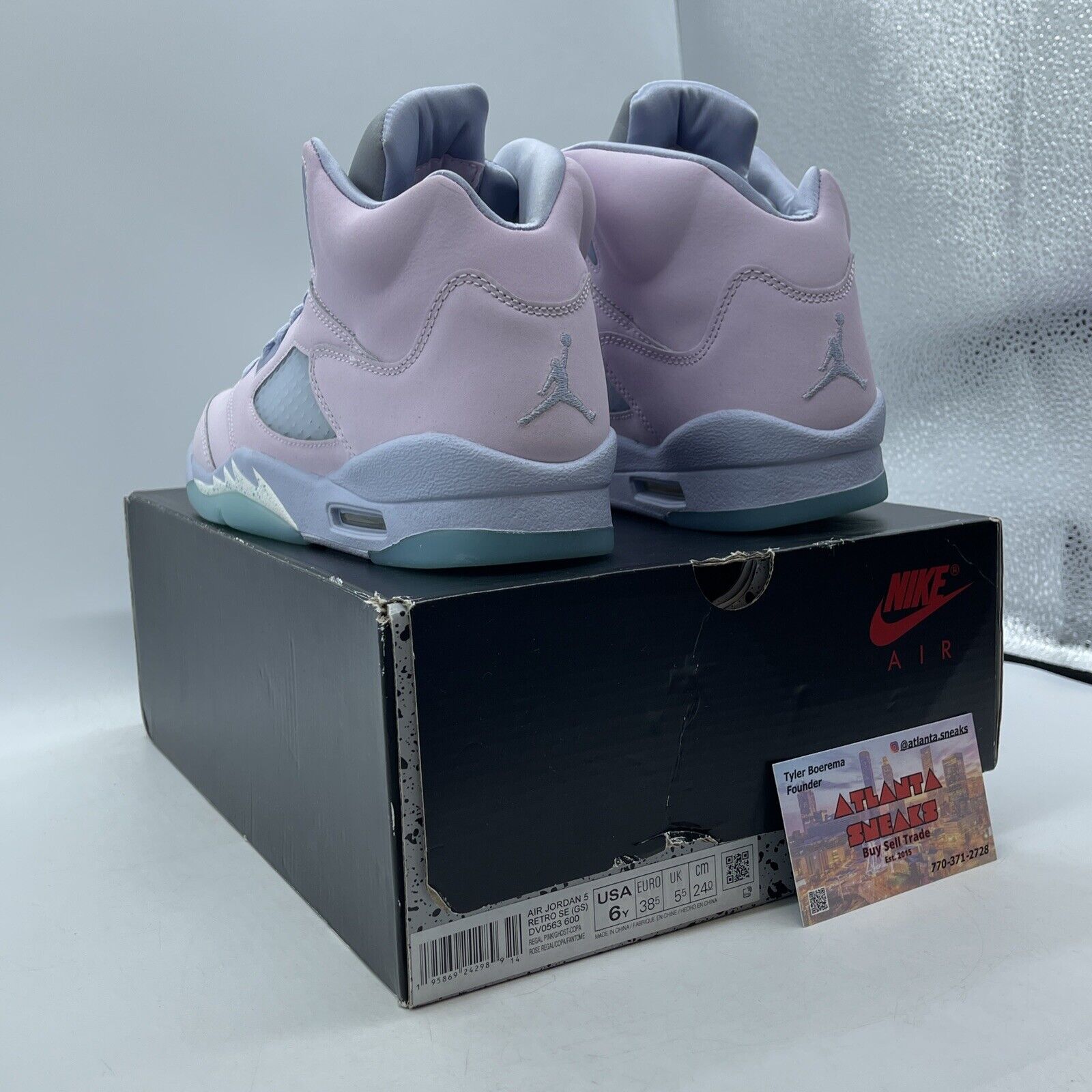 Size 6Y - Air Jordan 5 Easter Pink Purple Blue White (DV0563-600)