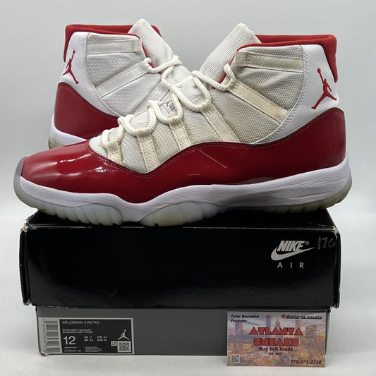 Size 12 - Jordan 11 Retro High Cherry White Icey Leather (CT8012-116)