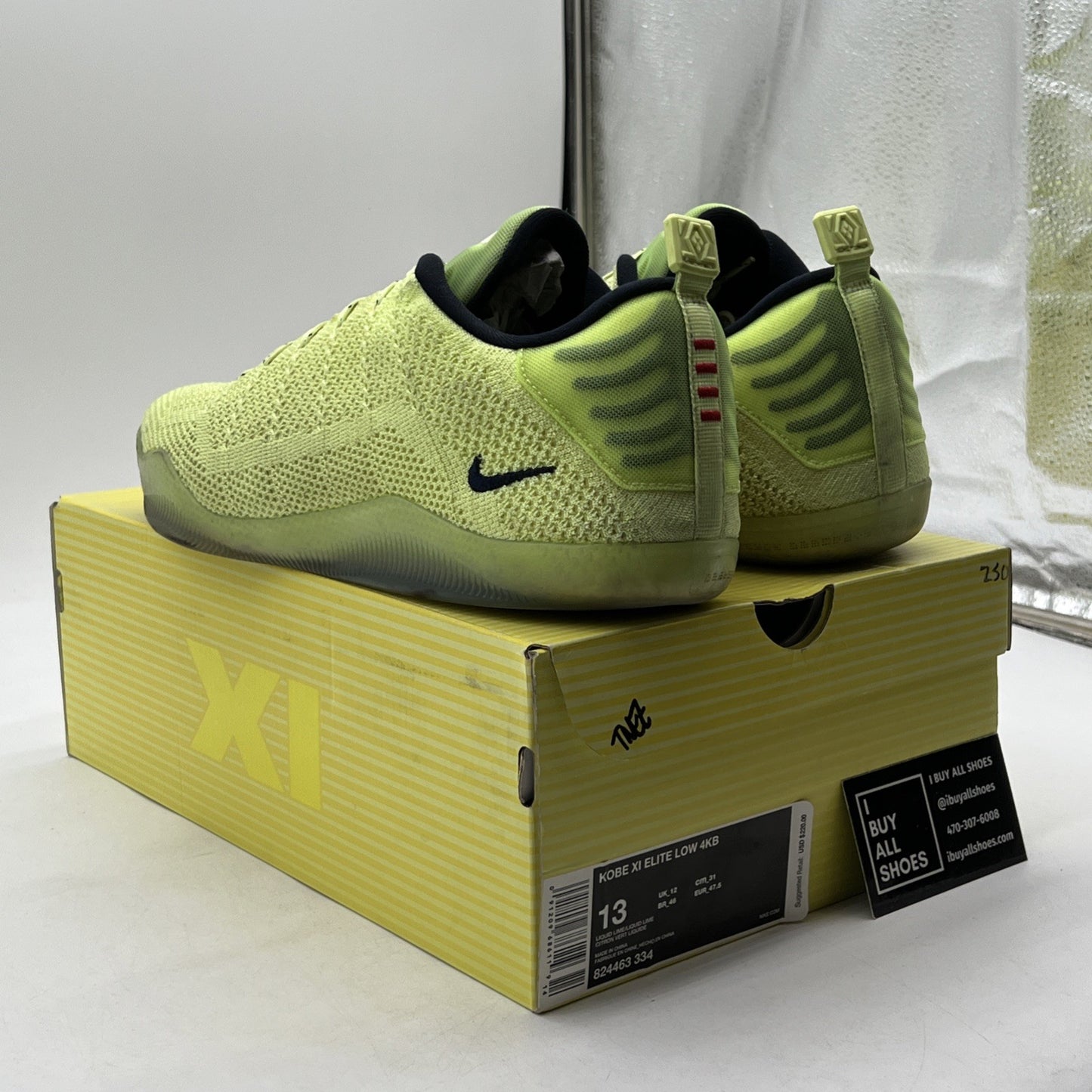 Size 13 - Nike Kobe 11 Elite 4KB Low Ghost of Christmas Past (824463-334)