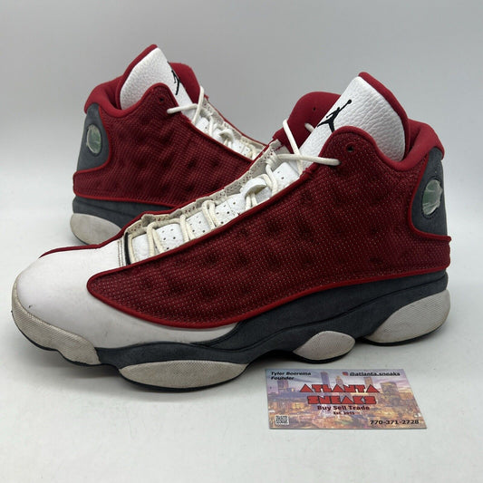 Size 11 - Jordan 13 Red/White - Grey White Leather Suede (DJ5982-600)