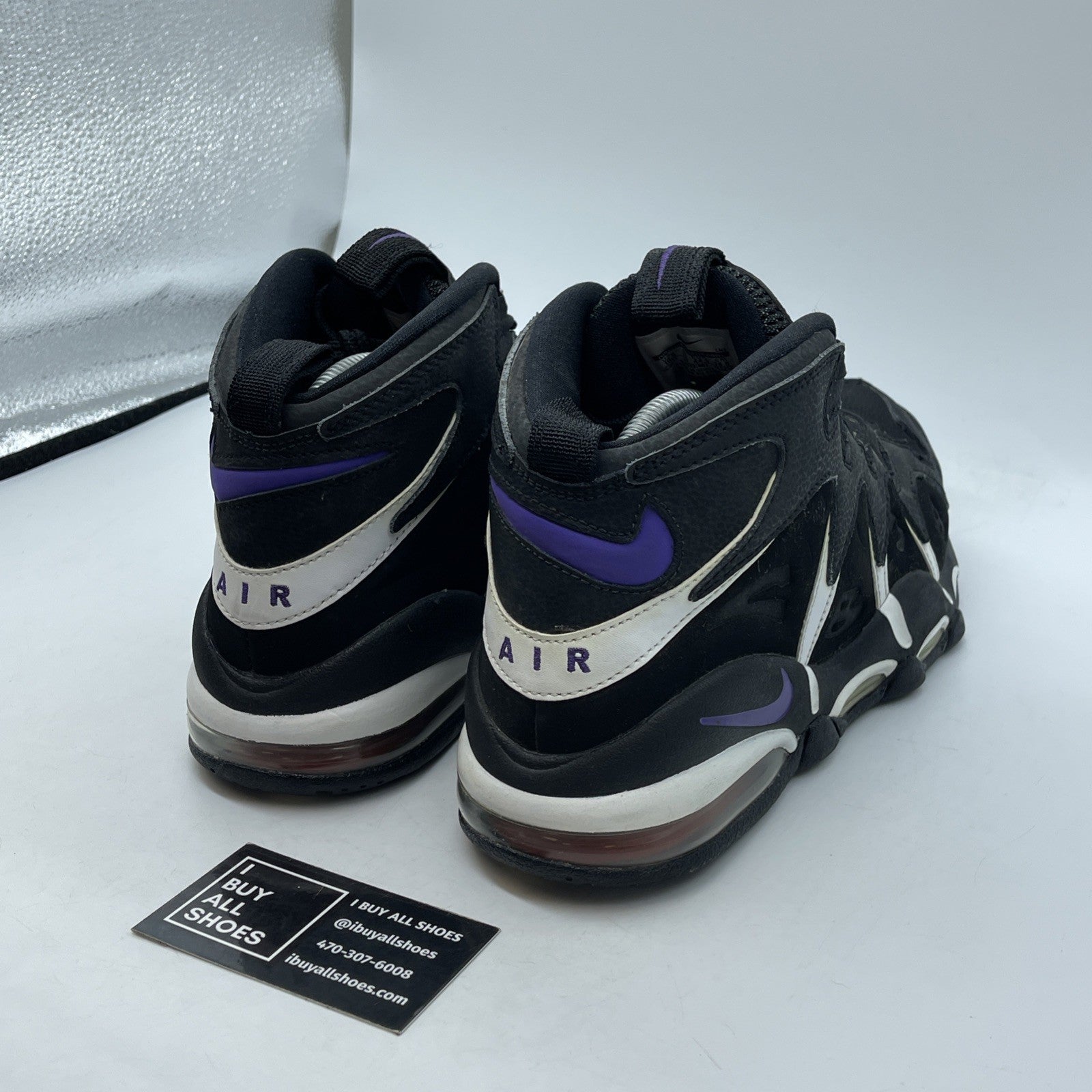Size 10.5 - Nike Air Max CB34 Suns Black White Suede Leather (414243-002)