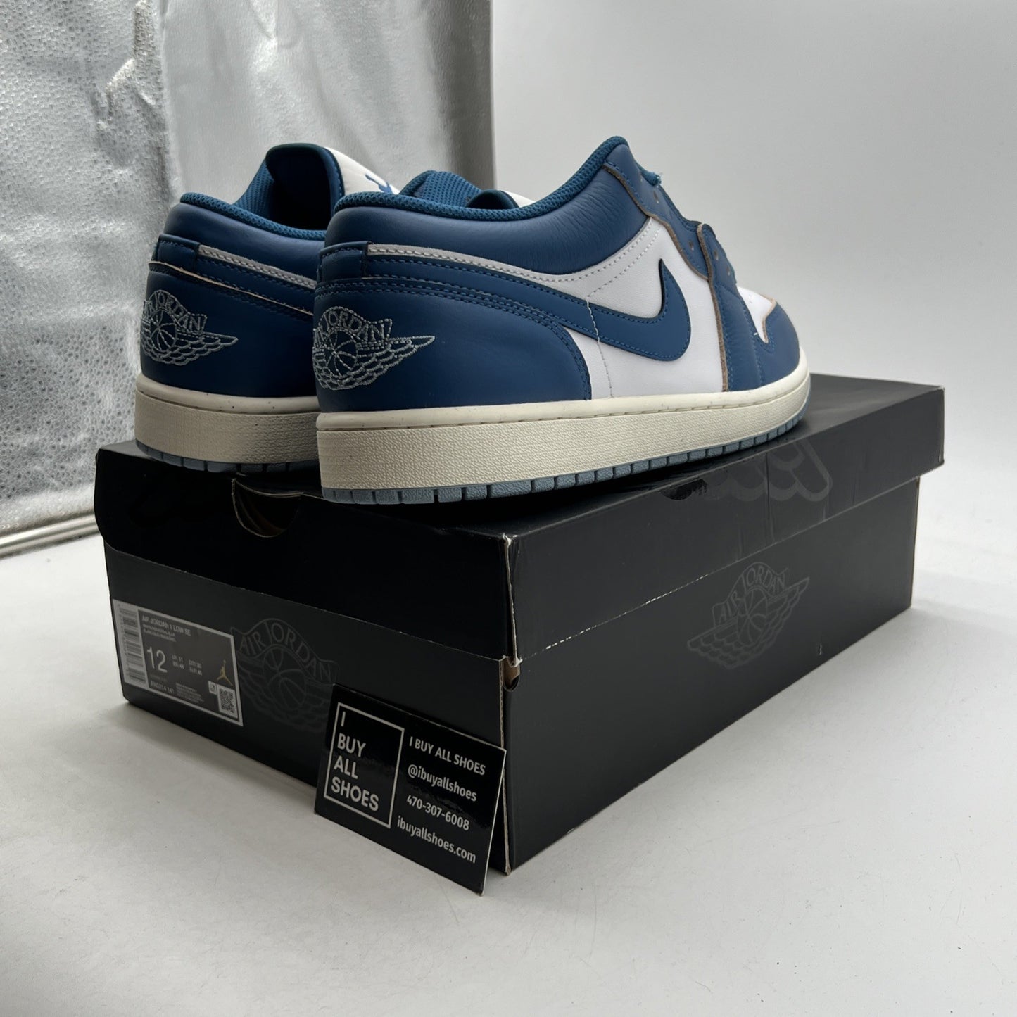 Size 12 - Air Jordan 1 SE Low Industrial Blue (FN5214-141)