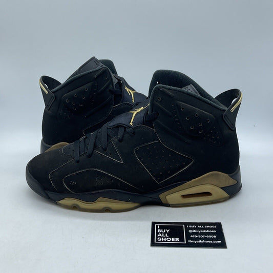 Size 12 - Jordan 6 Retro Defining Moments 2020 Black Gold Suede (CT4954-007)