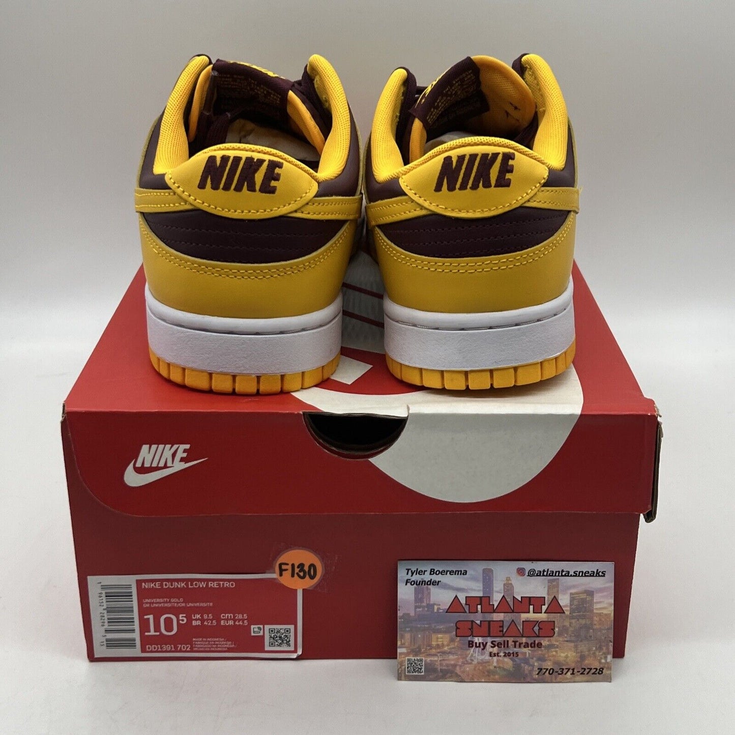 Size 10.5 - Nike Dunk Low Retro Arizona State Sun Devils 2022 Brand New Og All