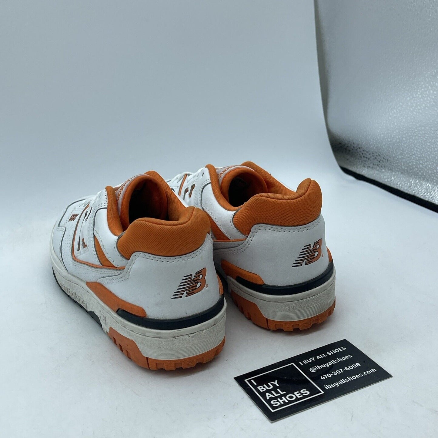 Size 8 - New Balance 550 Varsity Orange White Black Leather (BB550HG1)