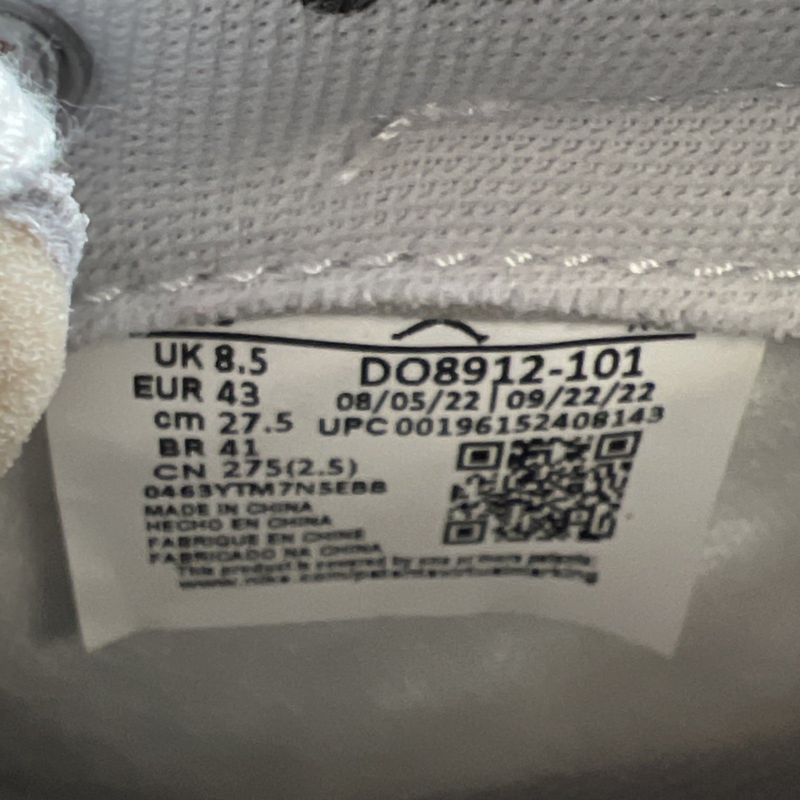 Size 9.5 - Jordan 1 KO x Union LA Low White Neutral Grey (DO8912-101)