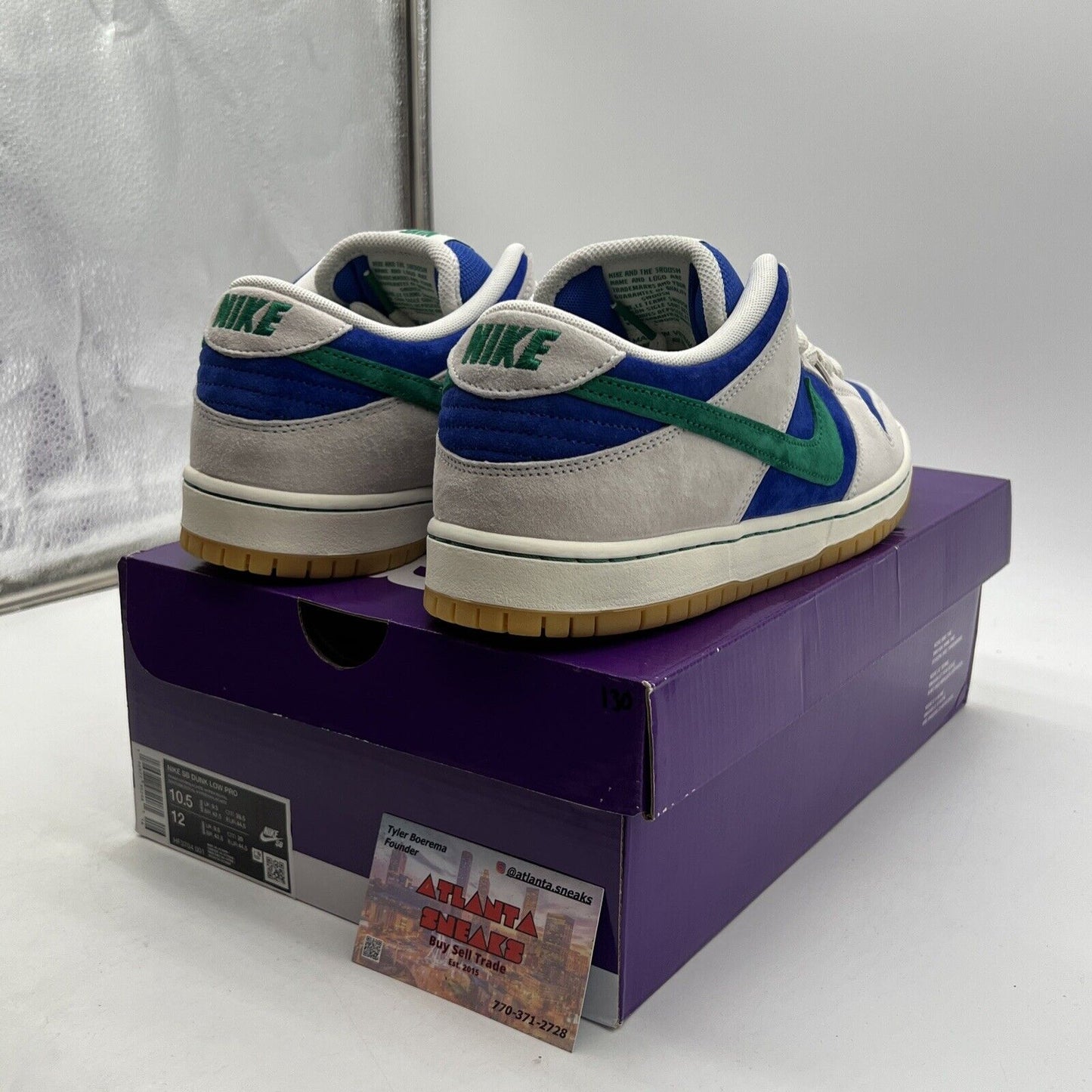 Size 10.5 - Nike Dunk SB Low Hyper Royal Malachite (HF3704-001)