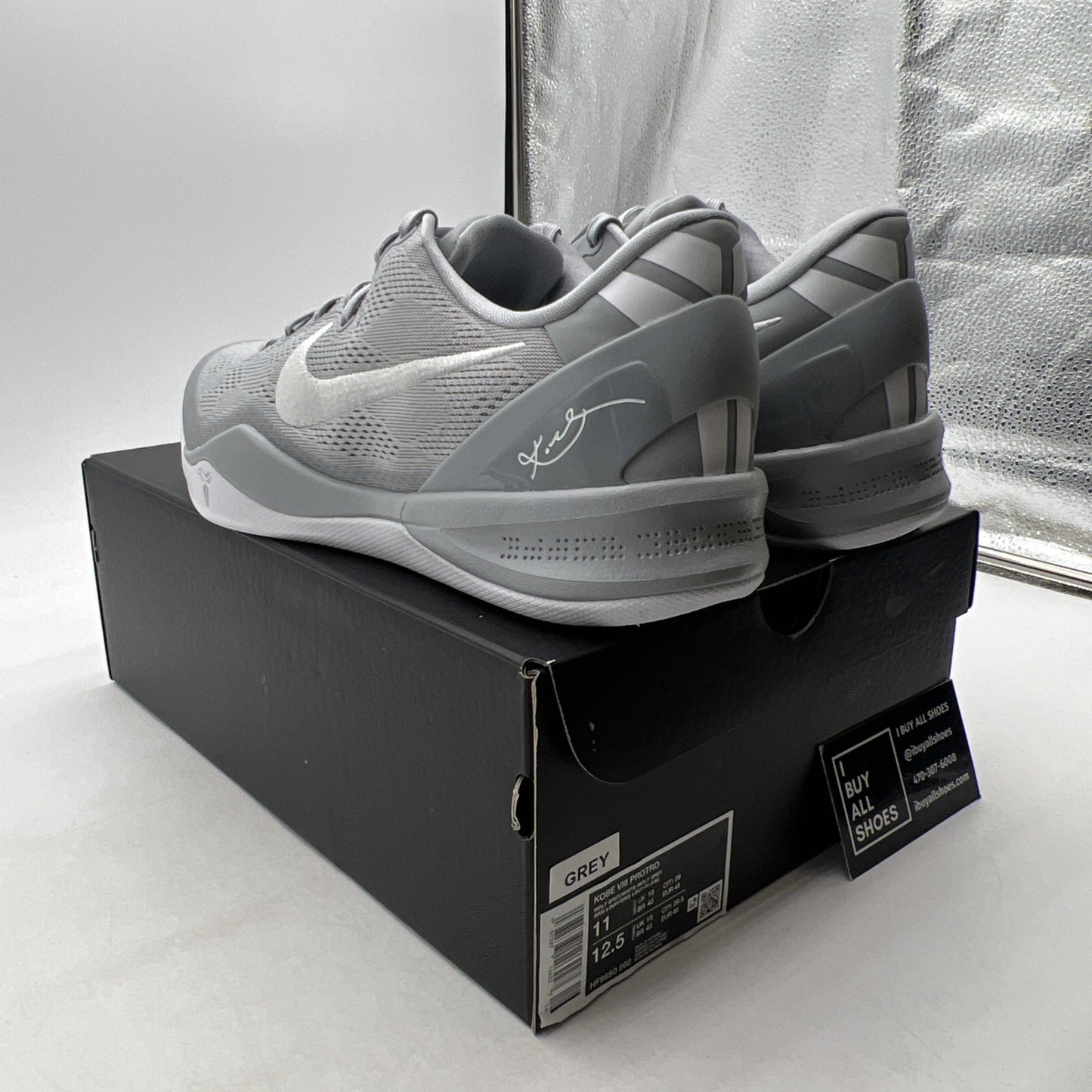 Size 11 - Nike Kobe 8 Protro Wolf Grey (HF9550-002)