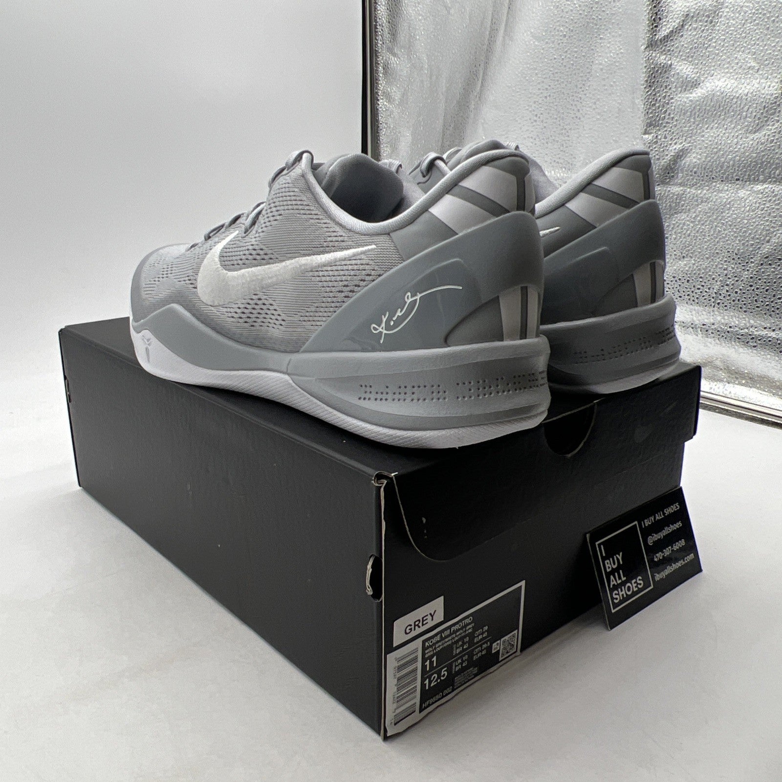 Size 11 - Nike Kobe 8 Protro Wolf Grey (HF9550-002)