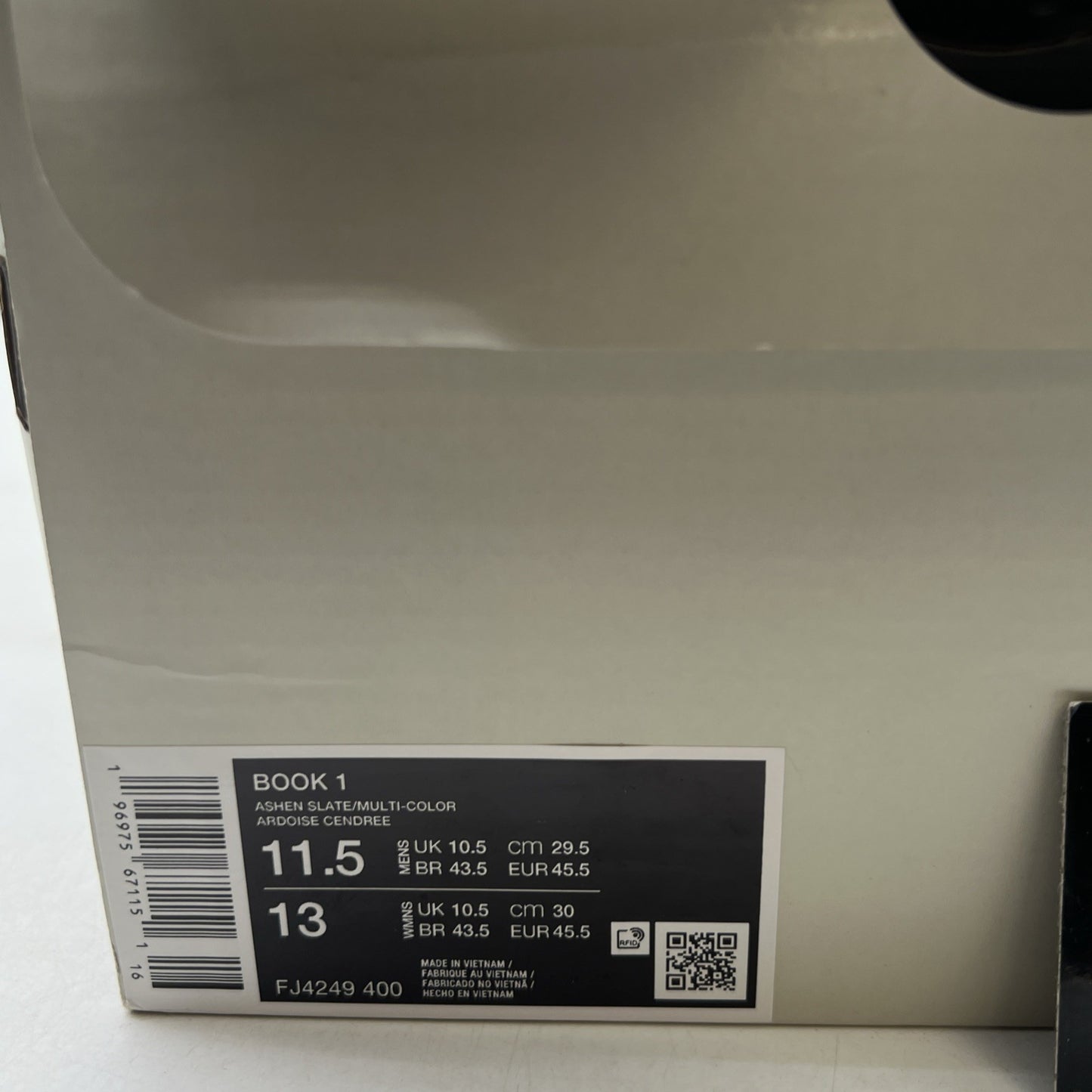 Size 11.5 - Nike Book 1 Mirage V2 Ashen Slate Basketball (FJ4249-400)