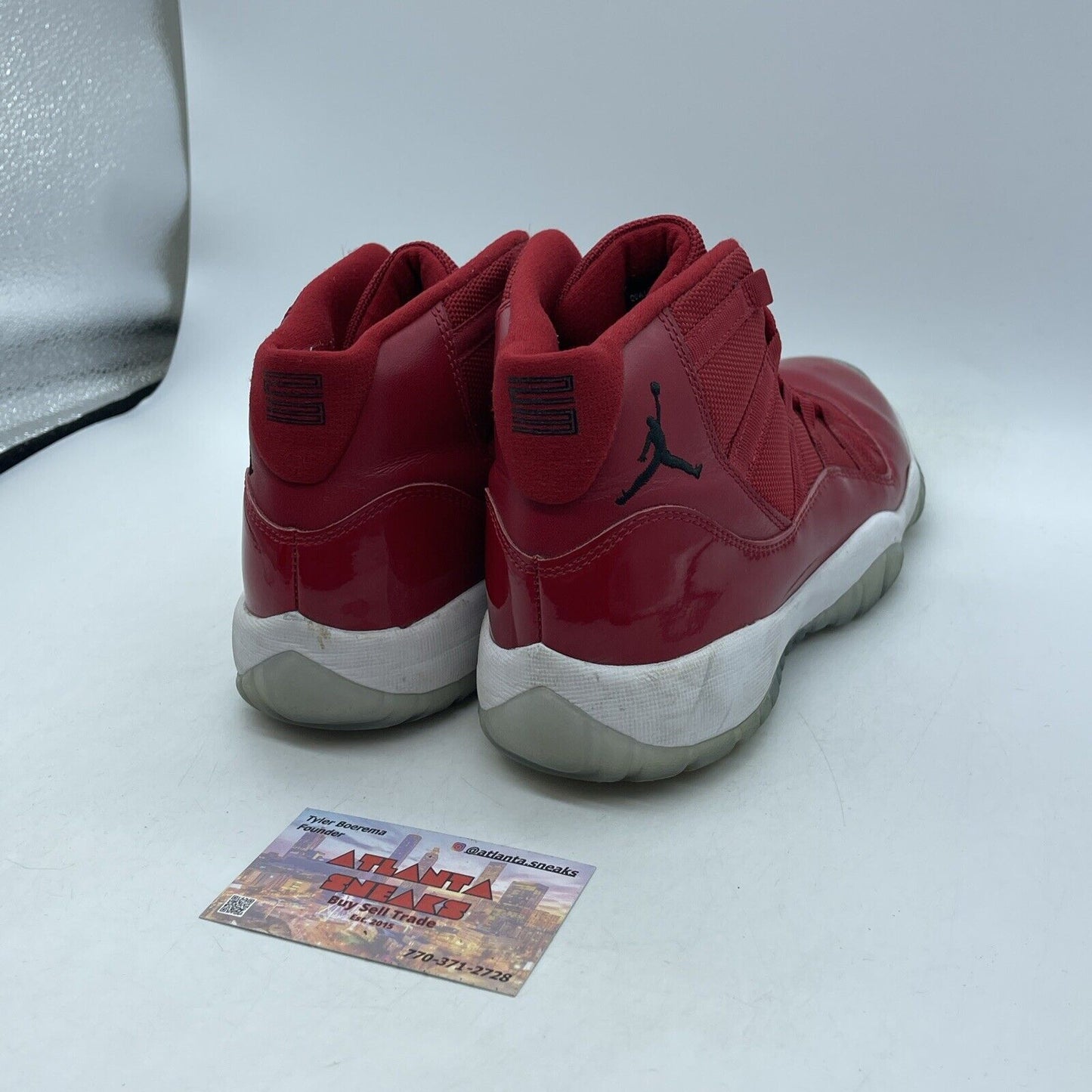 Size 7Y (GS) - Jordan 11 Retro High Win Like '96 Red Black White (378038-623)