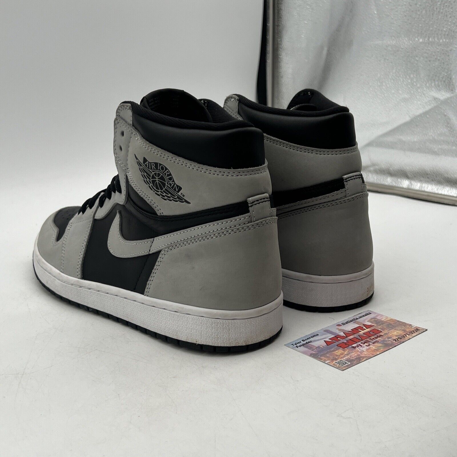 Size 11 - Jordan 1 Retro OG High Shadow 2.0 Black Grey Suede Leather(555088-035)