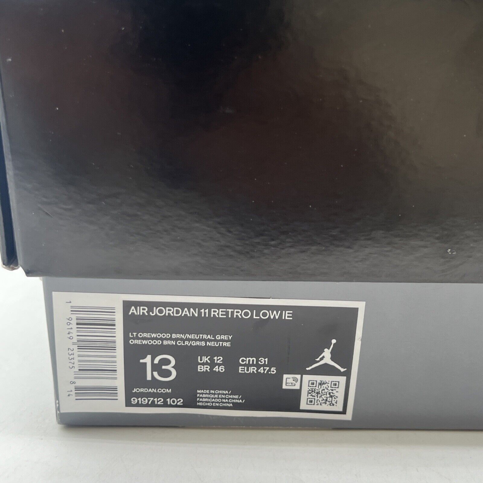 Size 13 - Air Jordan 11 Retro IE Low Light Orewood Brown (919712-102)