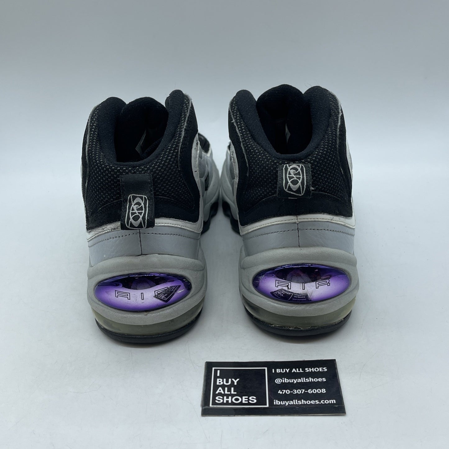 Size 12 - Nike Air Total Max Uptempo Metallic Silver Black (366724-001)
