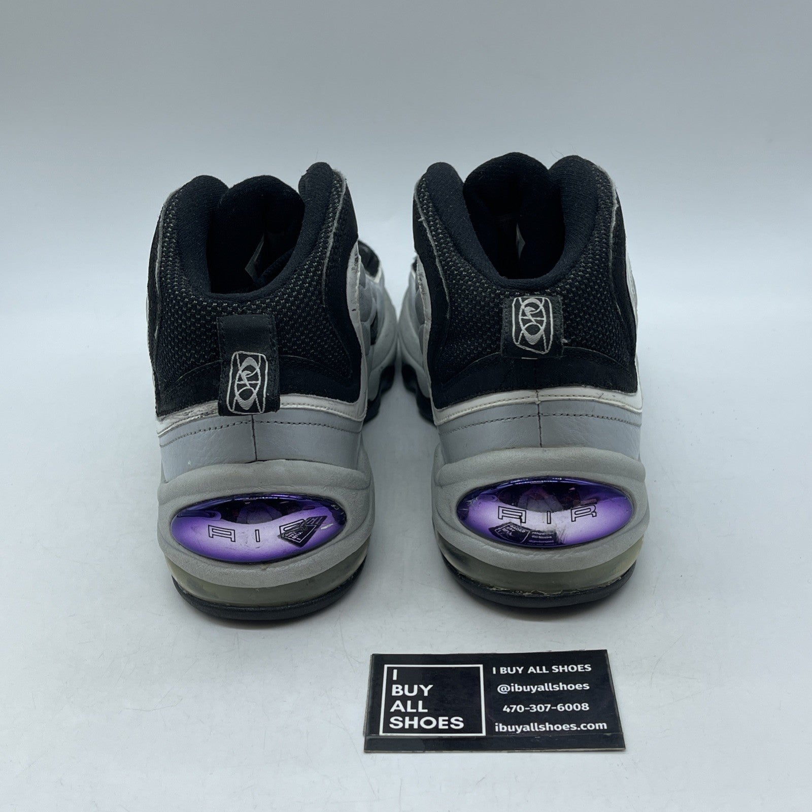 Size 12 - Nike Air Total Max Uptempo Metallic Silver Black (366724-001)