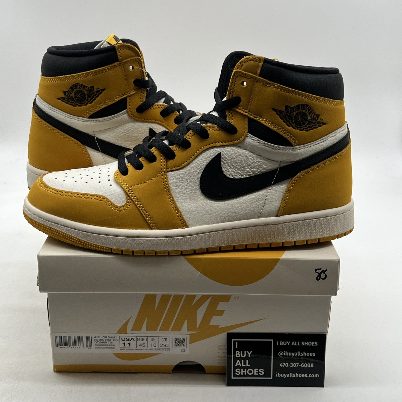 Size 11 - Air Jordan 1 Retro OG High Yellow Ochre (DZ5485-701)