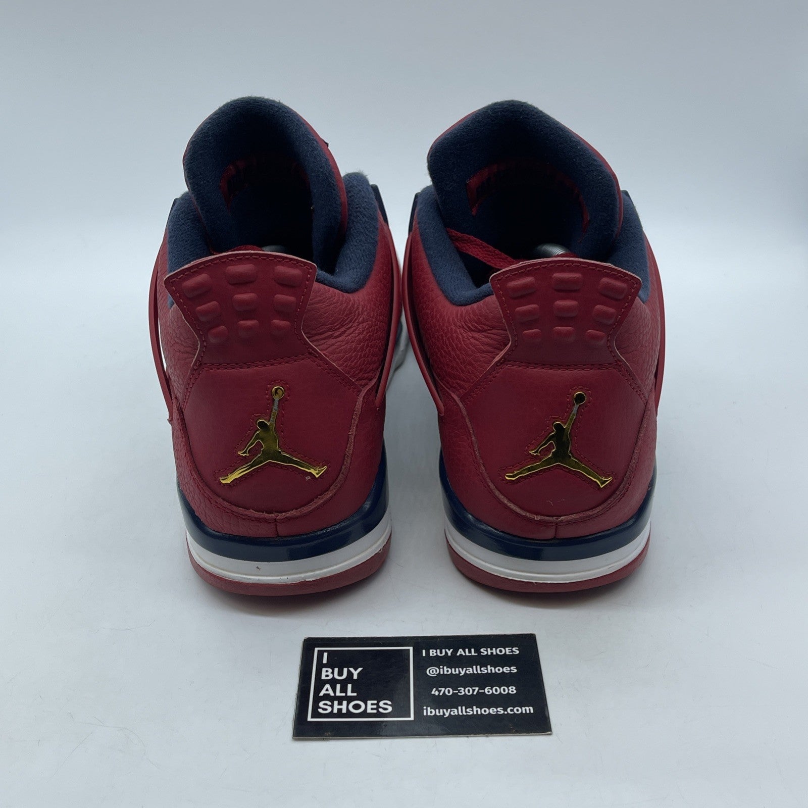 Size 11.5 - Air Jordan 4 Retro FIBA Red Gold Blue White Leather (CI1184-617)