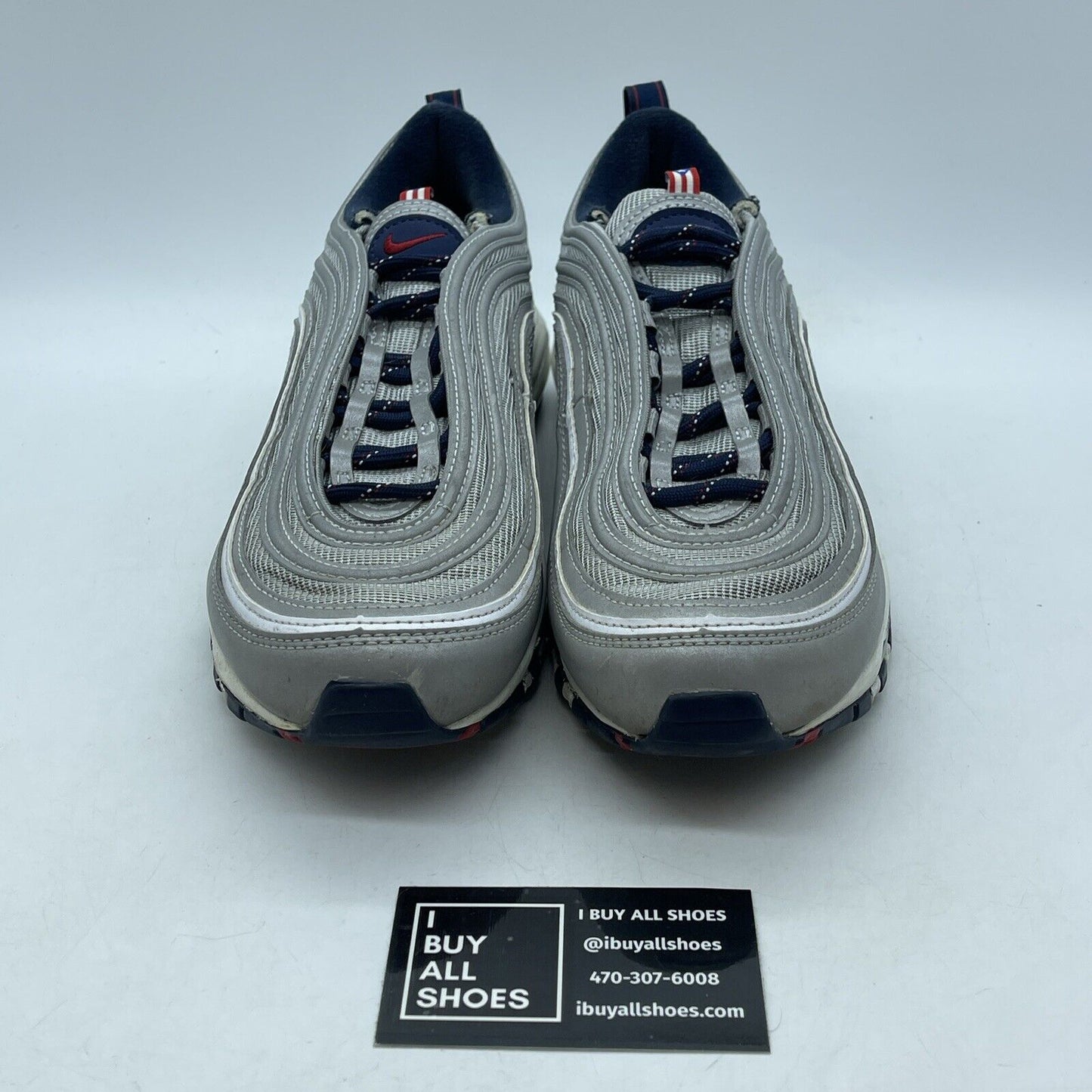 Size 9 - Nike Air Max 97 OG SP Puerto Rico Grey Blue Suede Leather (DH2319-001)