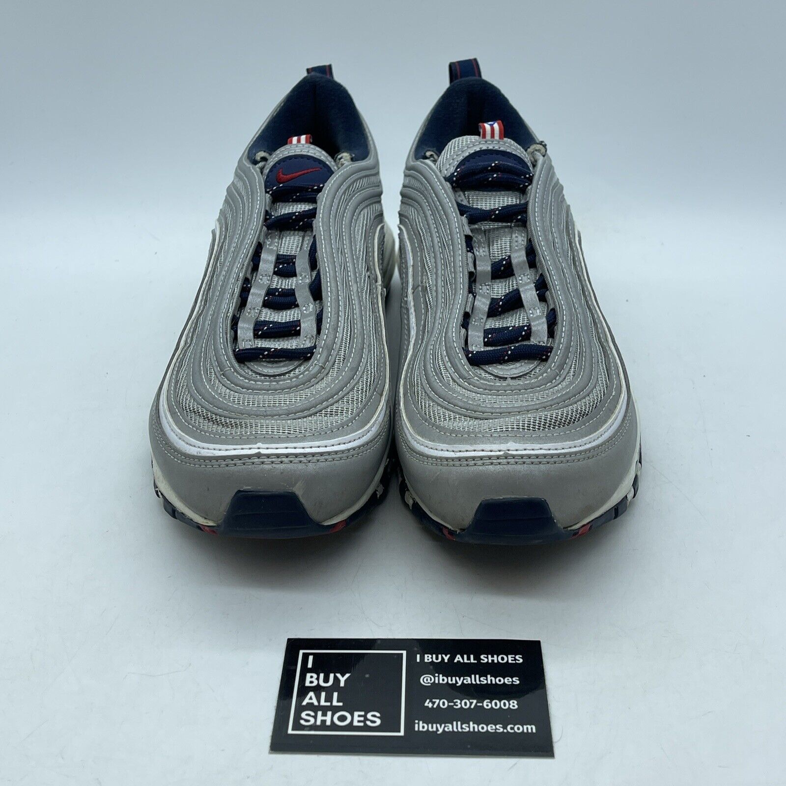 Size 9 - Nike Air Max 97 OG SP Puerto Rico Grey Blue Suede Leather (DH2319-001)