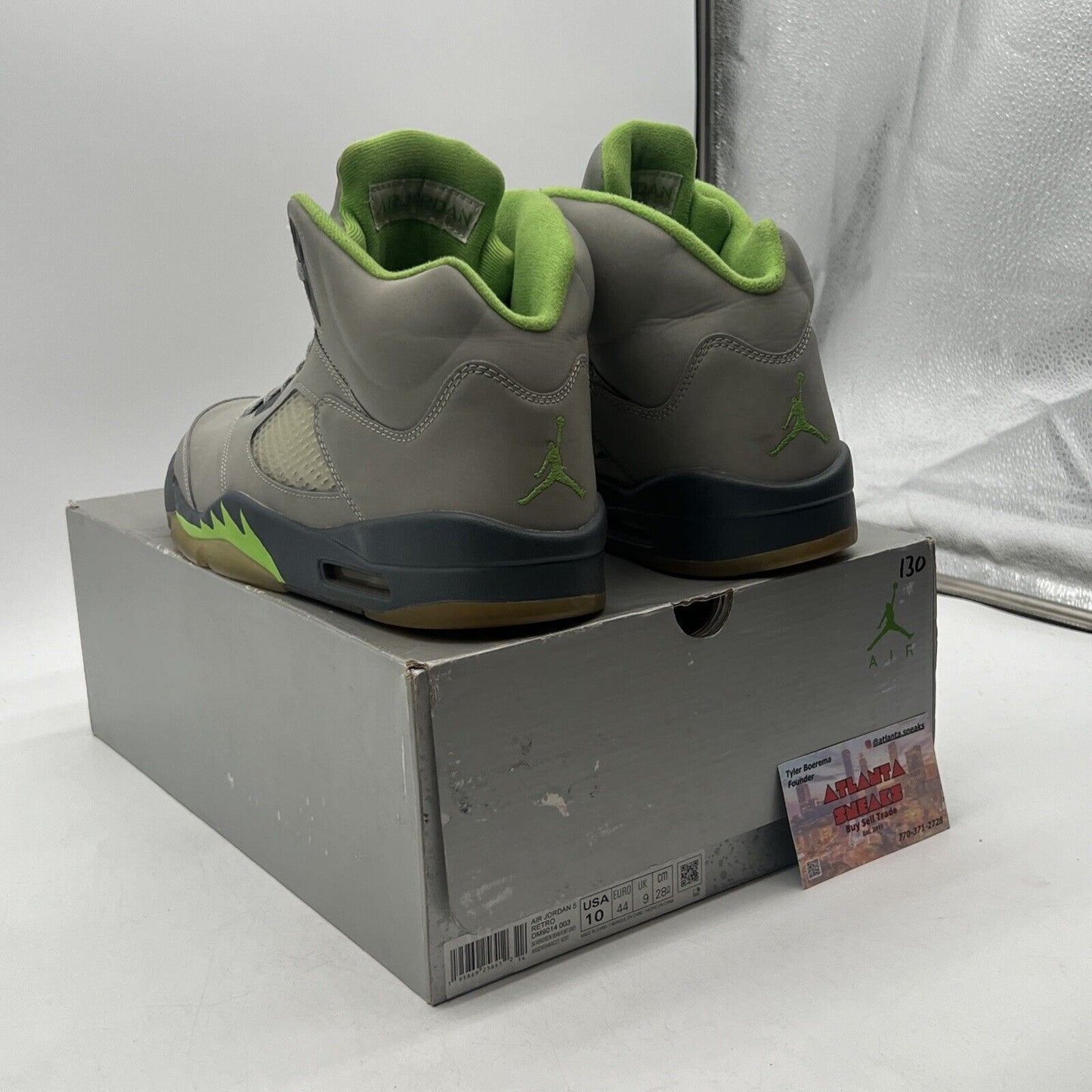 Size 10 - Jordan 5 Retro Green Bean Grey (DM9014-003)