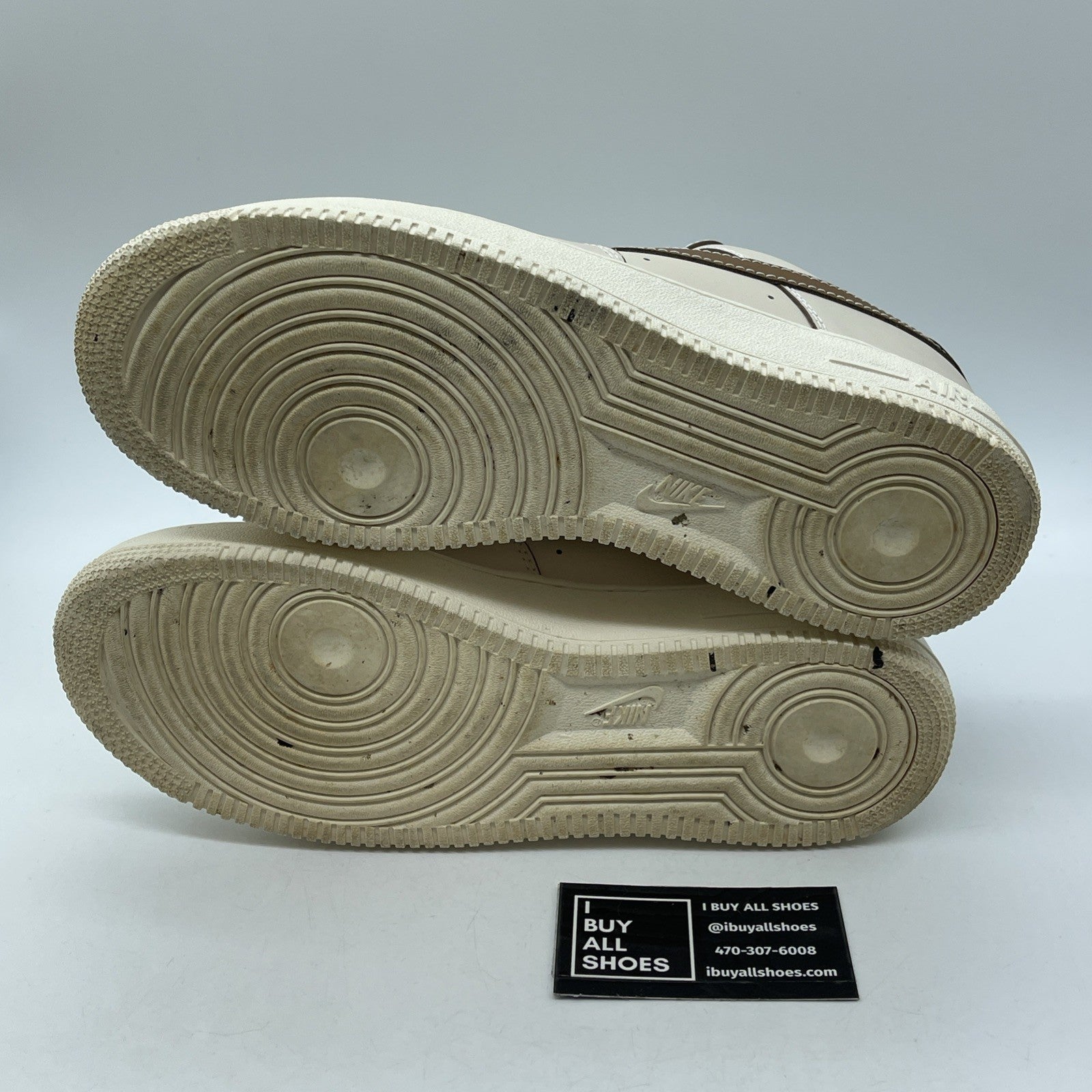 Size 9.5 - Nike Air Force 1 '07 Low Pearl White British Tan (IB8865-221)