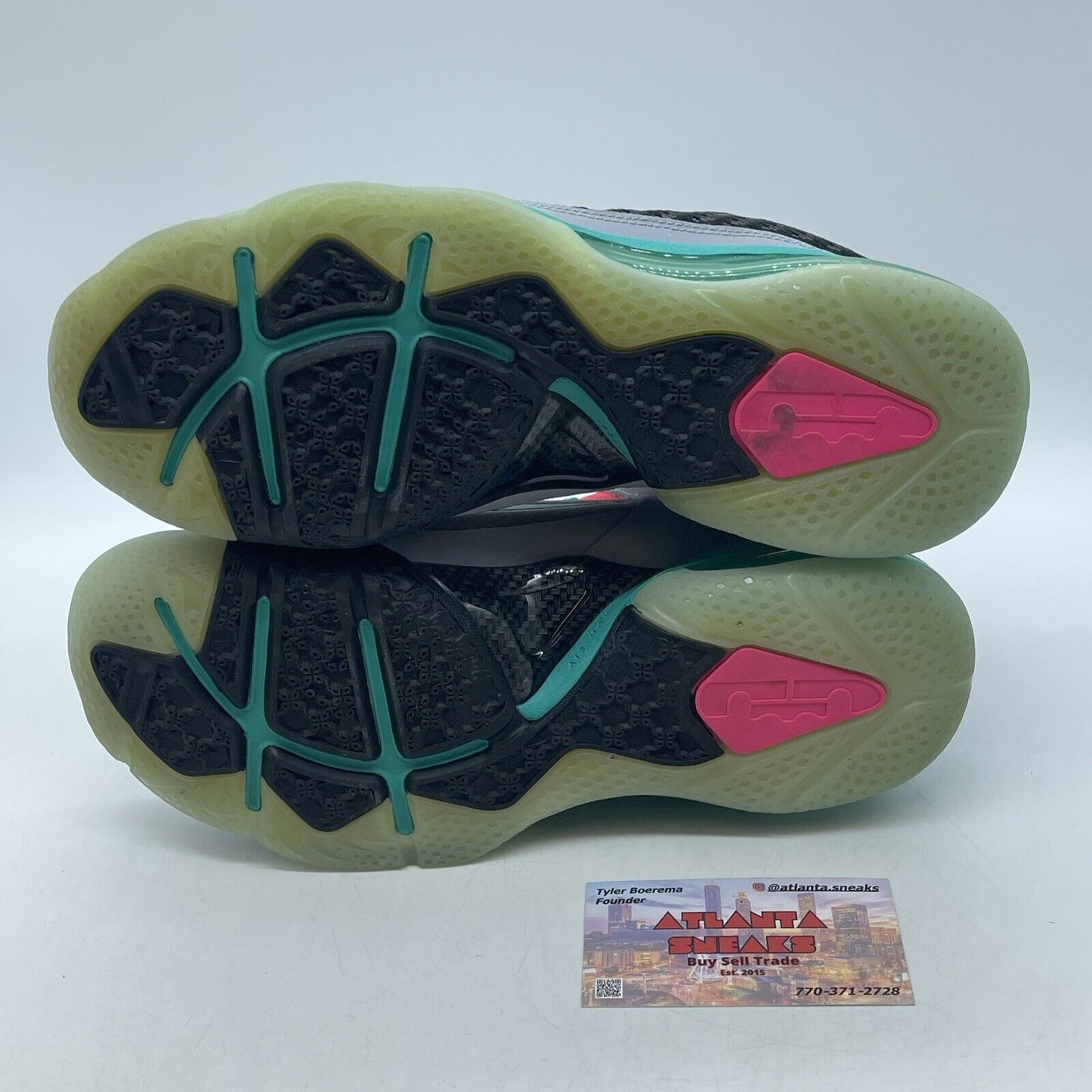 Size 7Y - Nike Lebron 9 South Beach Florida GS 2012 Leather Grey (472664-006)