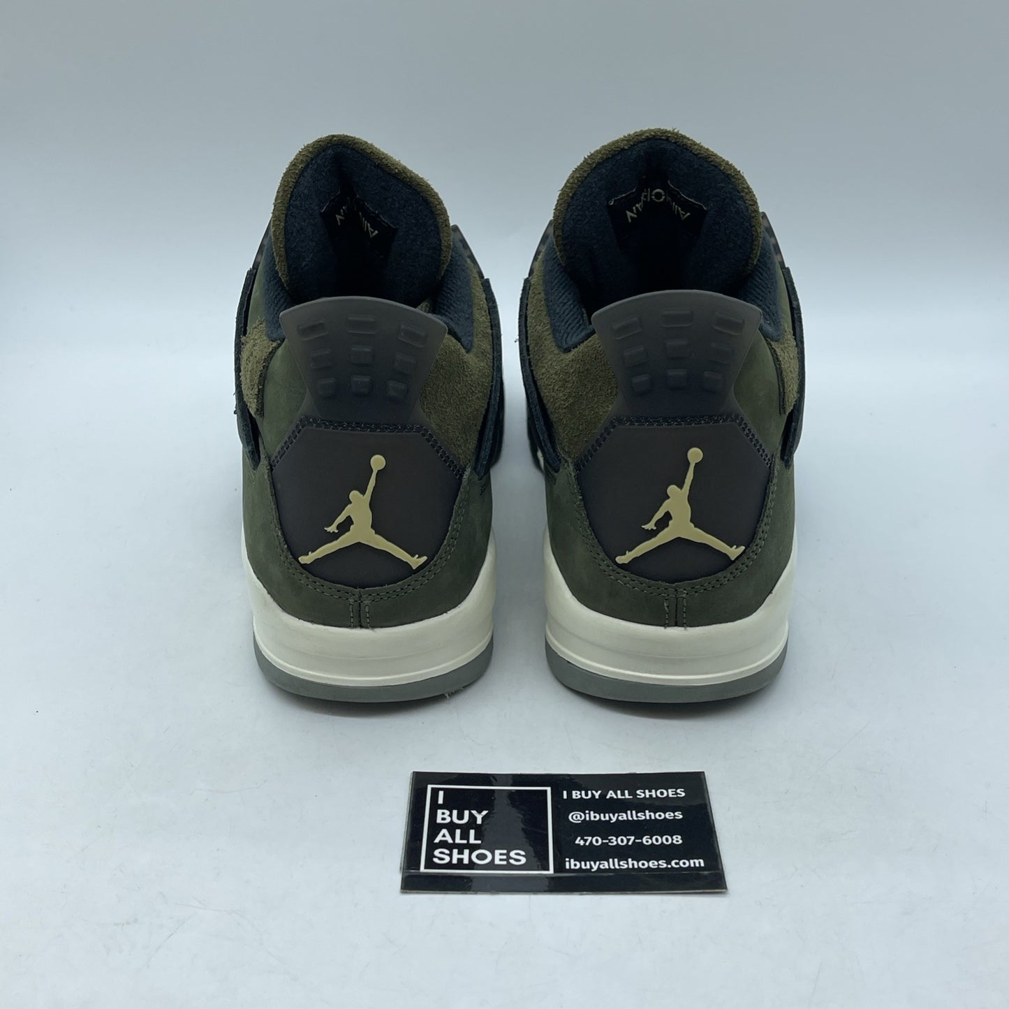 Size 9.5 - Jordan 4 SE Retro Low Craft - Olive Black Suede Leather (FB9927-200)