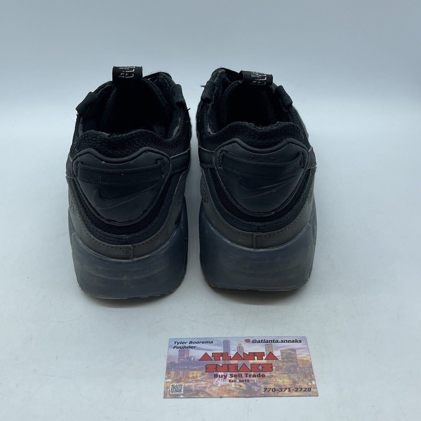 Size 12 - Nike Air Max Terrascape 90 Triple Black Suede Leather (DQ3987-002)