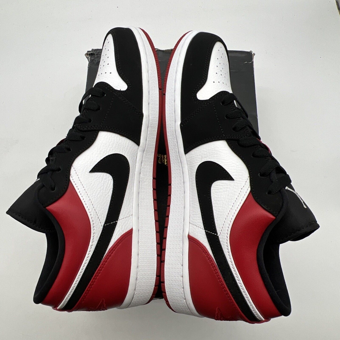 Size 11.5 - Air Jordan 1 Low Black Toe (553558-116)