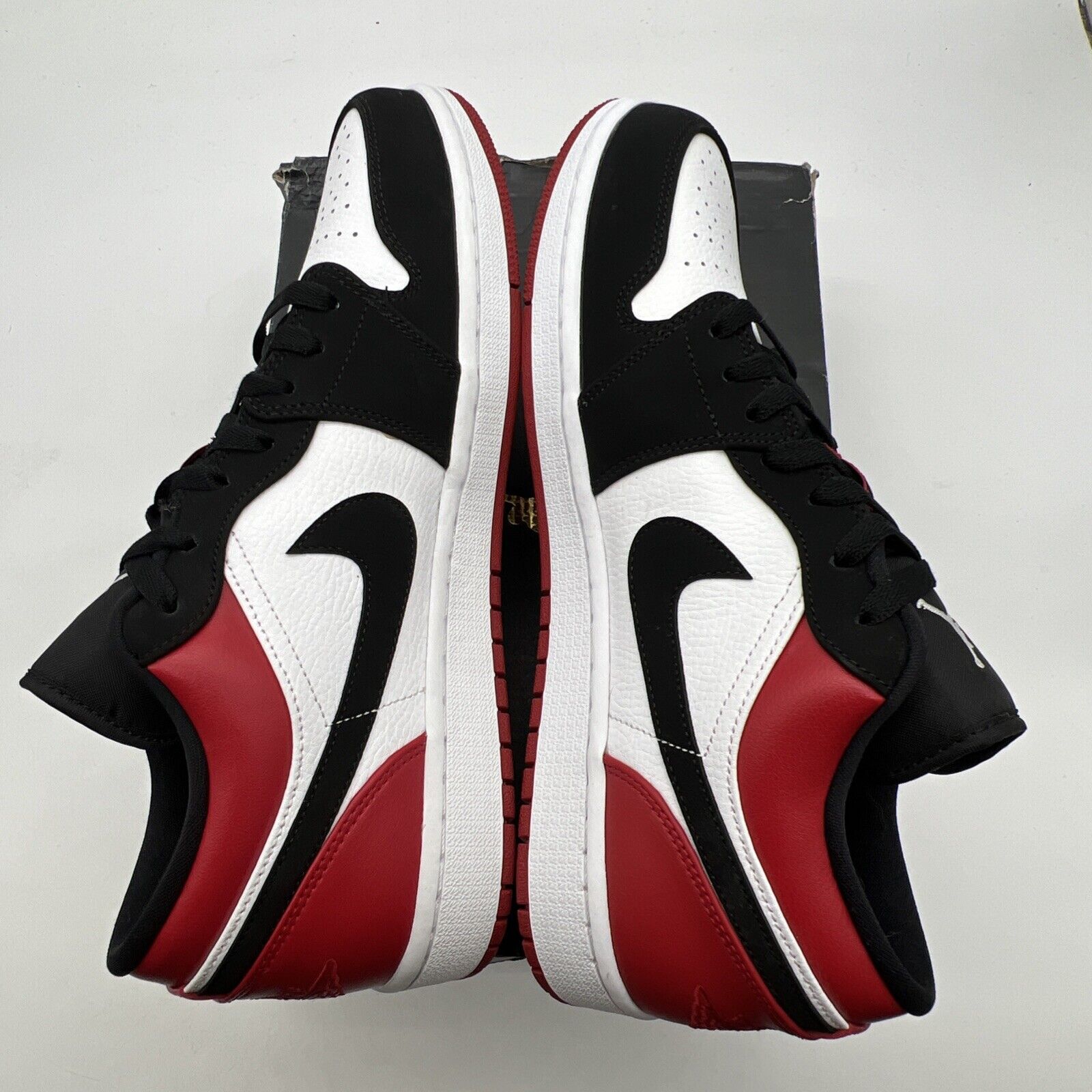 Size 11.5 - Air Jordan 1 Low Black Toe (553558-116)