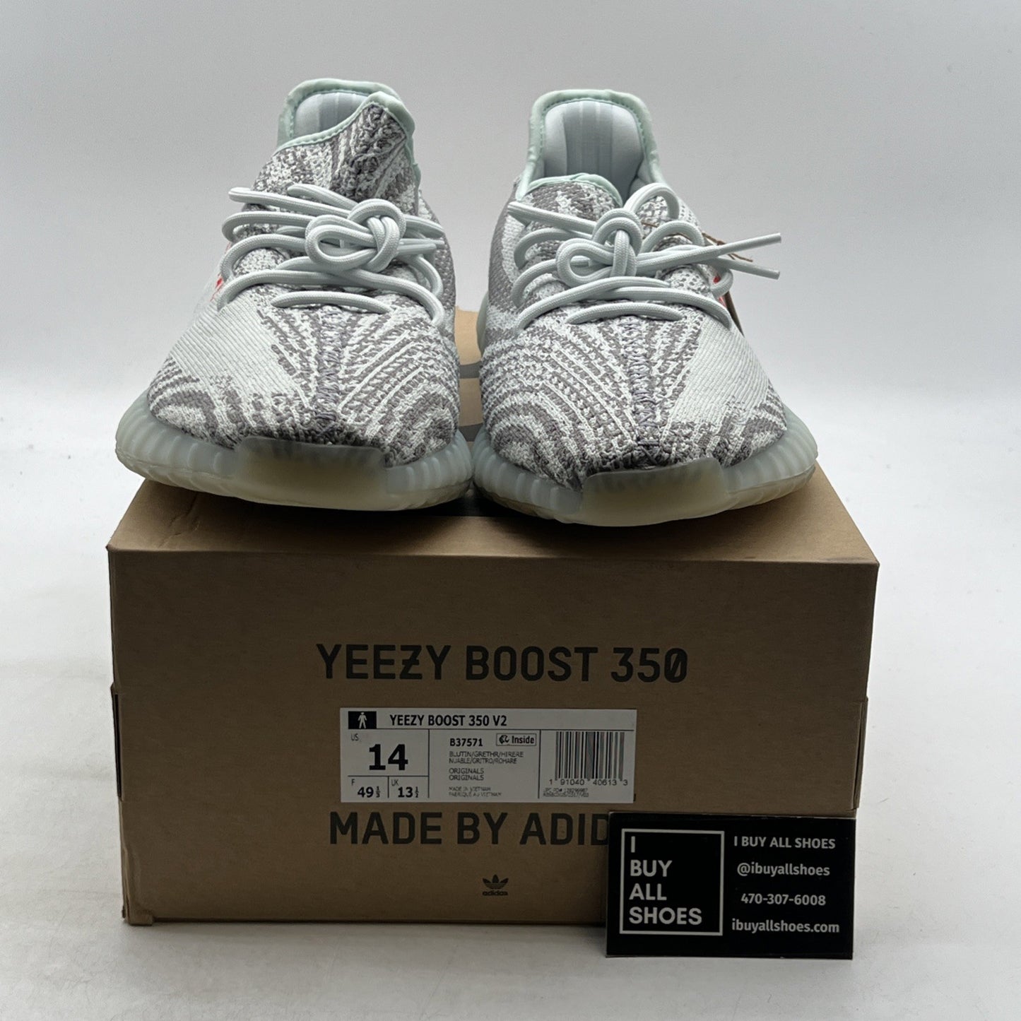 Size 14 - adidas Yeezy Boost 350 V2 Low Blue Tint (B37571)