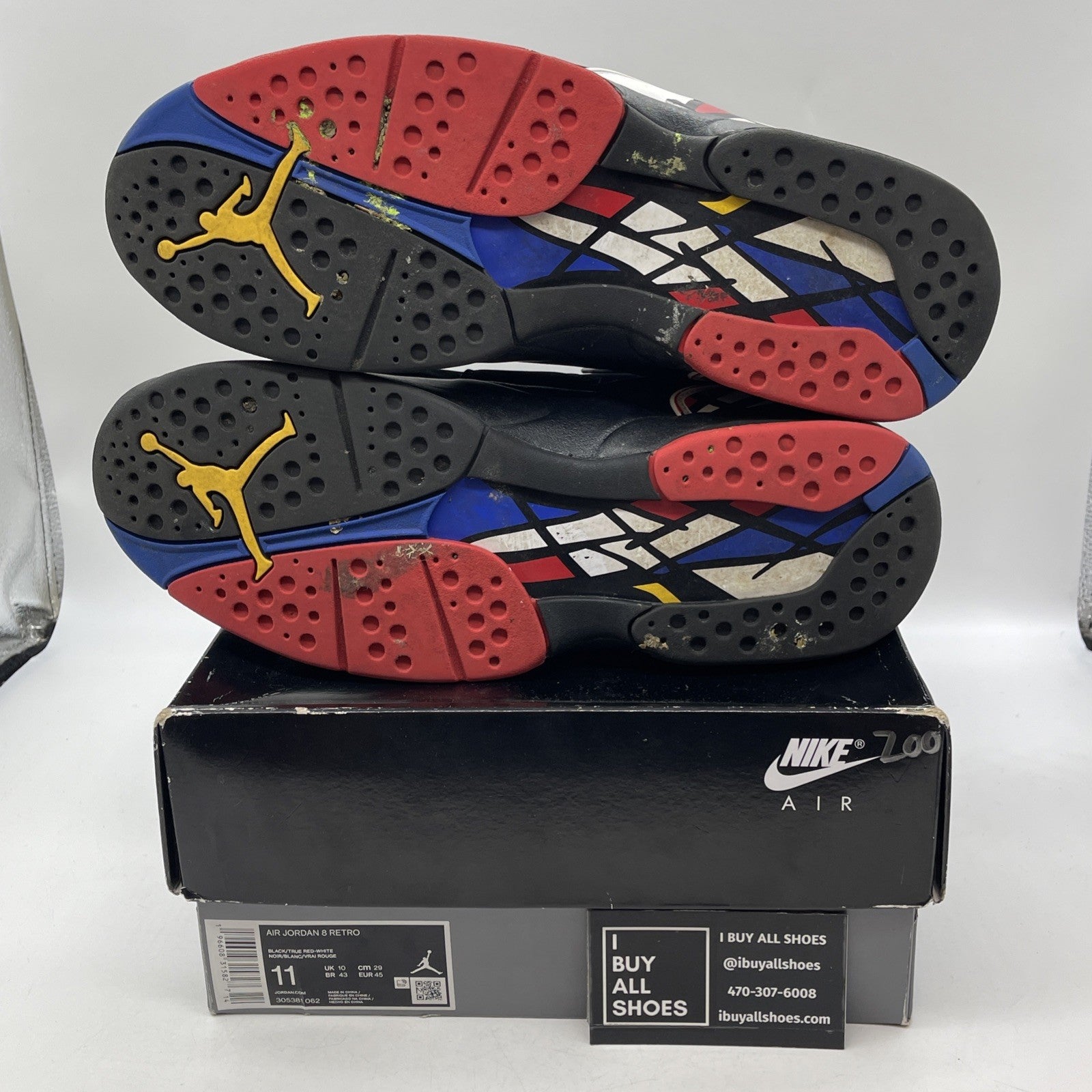 Size 11 - Air Jordan 8 Retro Mid Playoff (305381-062 305381-062)