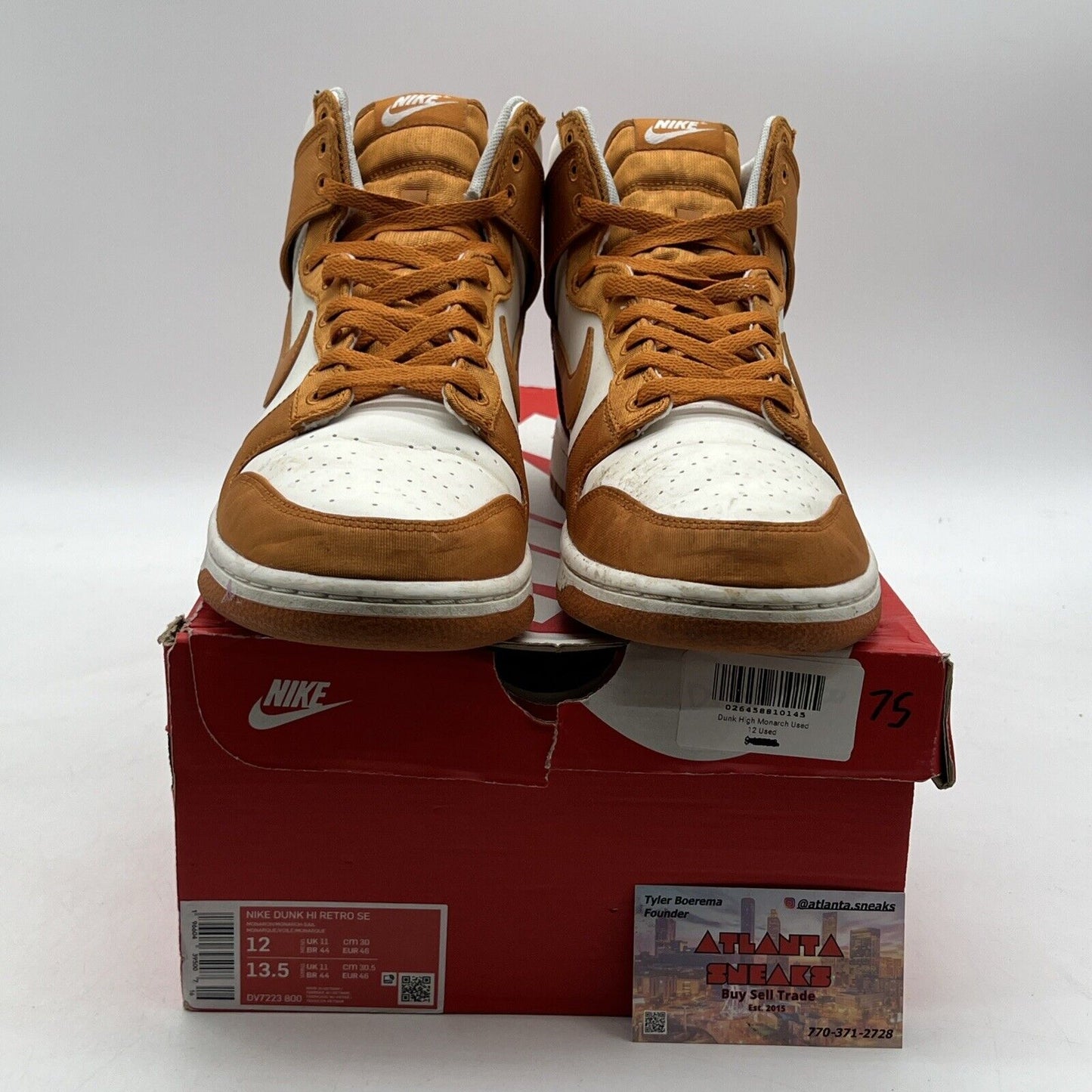 Size 12 - Nike Dunk High Monarch Canvas (DV7223-800)