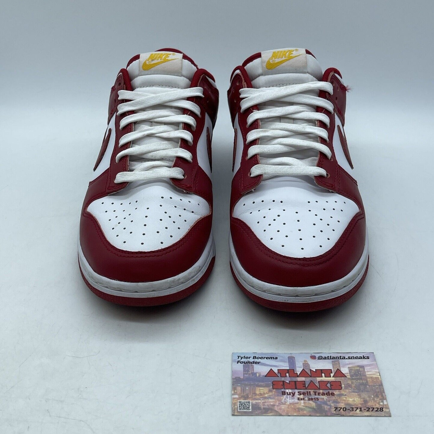 Size 9.5 - Nike Dunk Low Gym Red White Leather (DD1391-602)