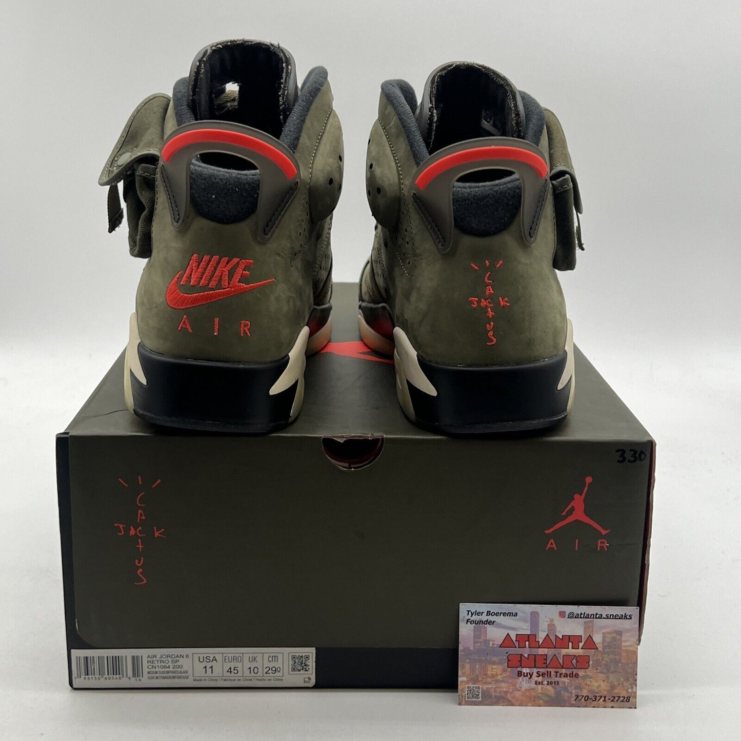 Size 11 - Air Jordan 6 Retro x Travis Scott Mid Olive (CN1084-200)