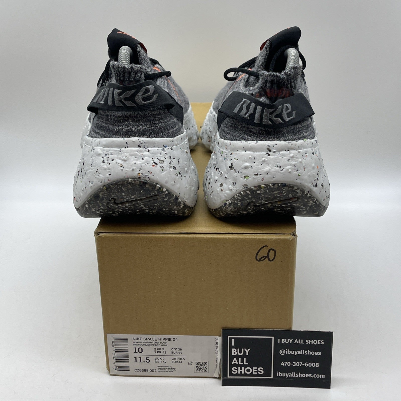 Size 10 - Nike Space Hippie 04 Iron Grey Black Suede (CZ6398-002)
