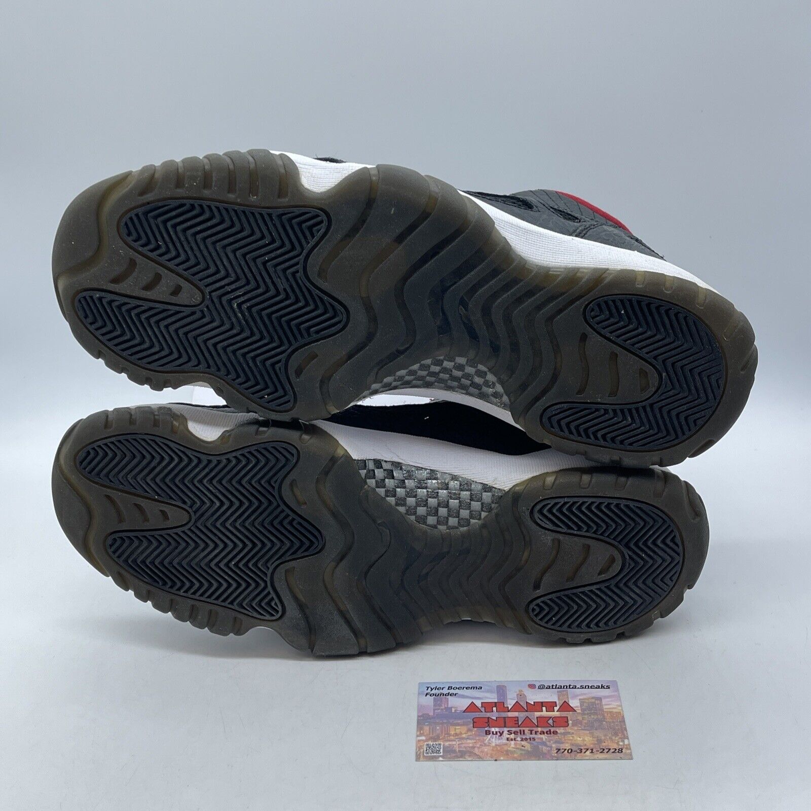 Size 10.5 - Air Jordan 11 Retro IE 2011 Low Black Charcoal Red (306008-001)