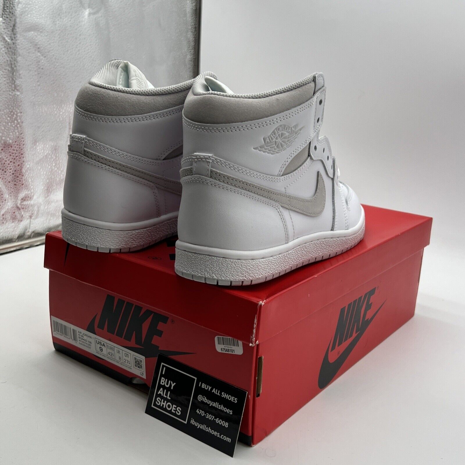 Size 9 - Air Jordan 1 Retro High 85 OG Neutral Gray (BQ4422-100)