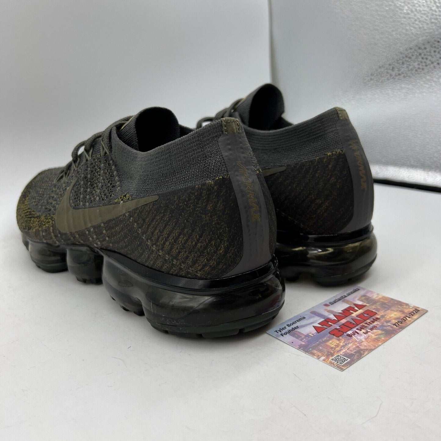 Size 12 - NikeLab Air VaporMax Midnight Fog Black Green (899473-004)