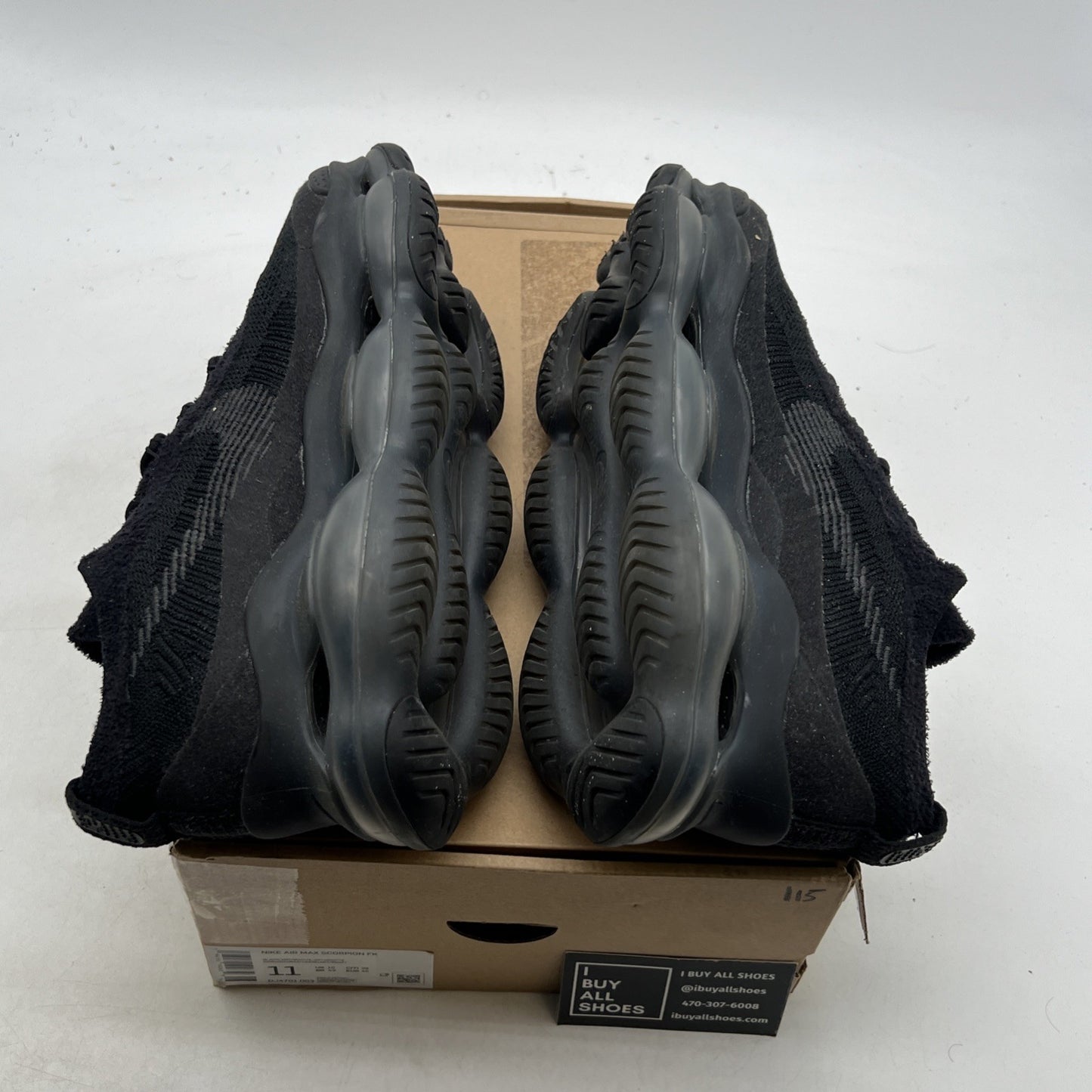 Size 11 - Nike Air Max Scorpion Flyknit Triple Black (DJ4701-003)