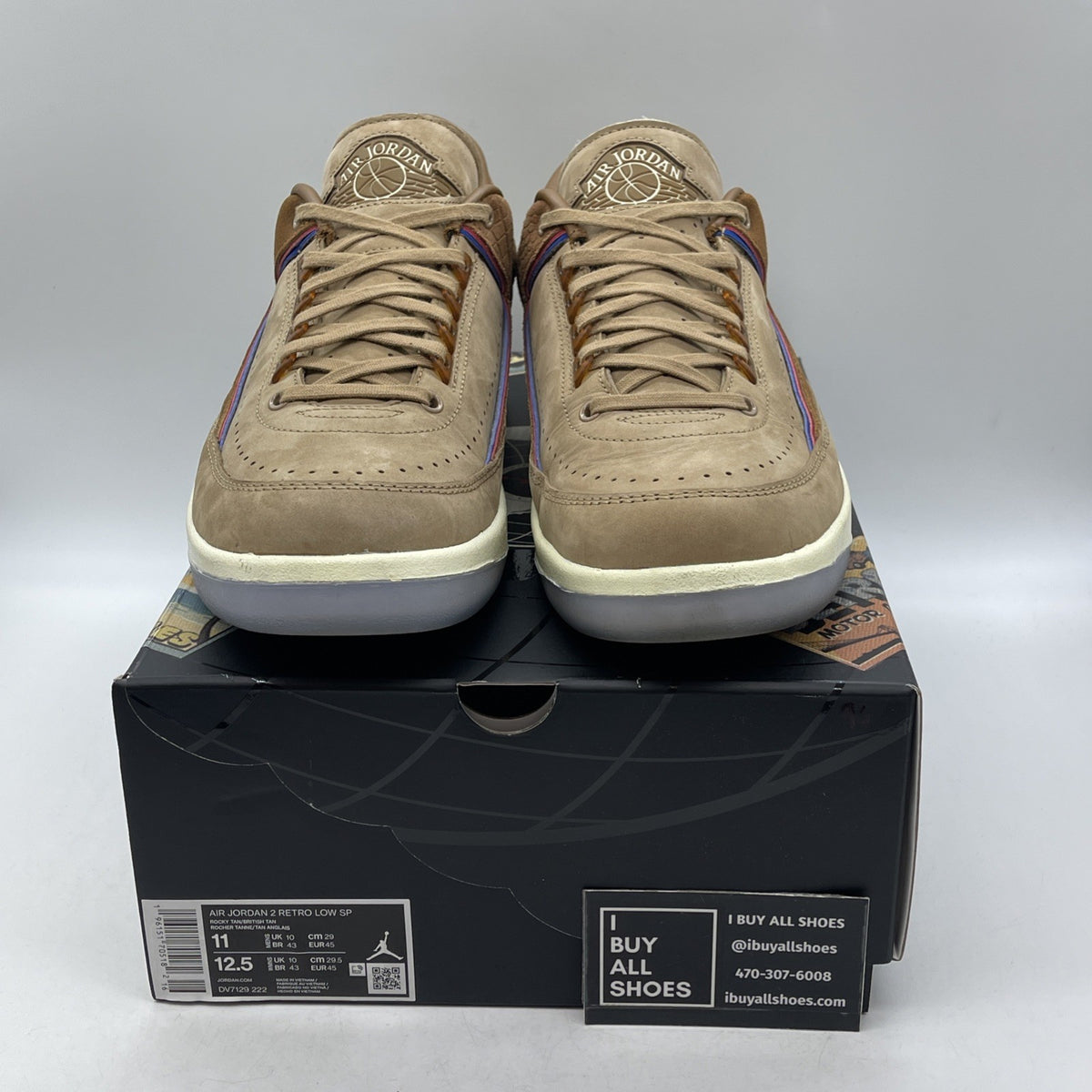 Size 11 - Nike Air Jordan 2 Retro Low SP TWO 18 DETROIT (DV7129-222)