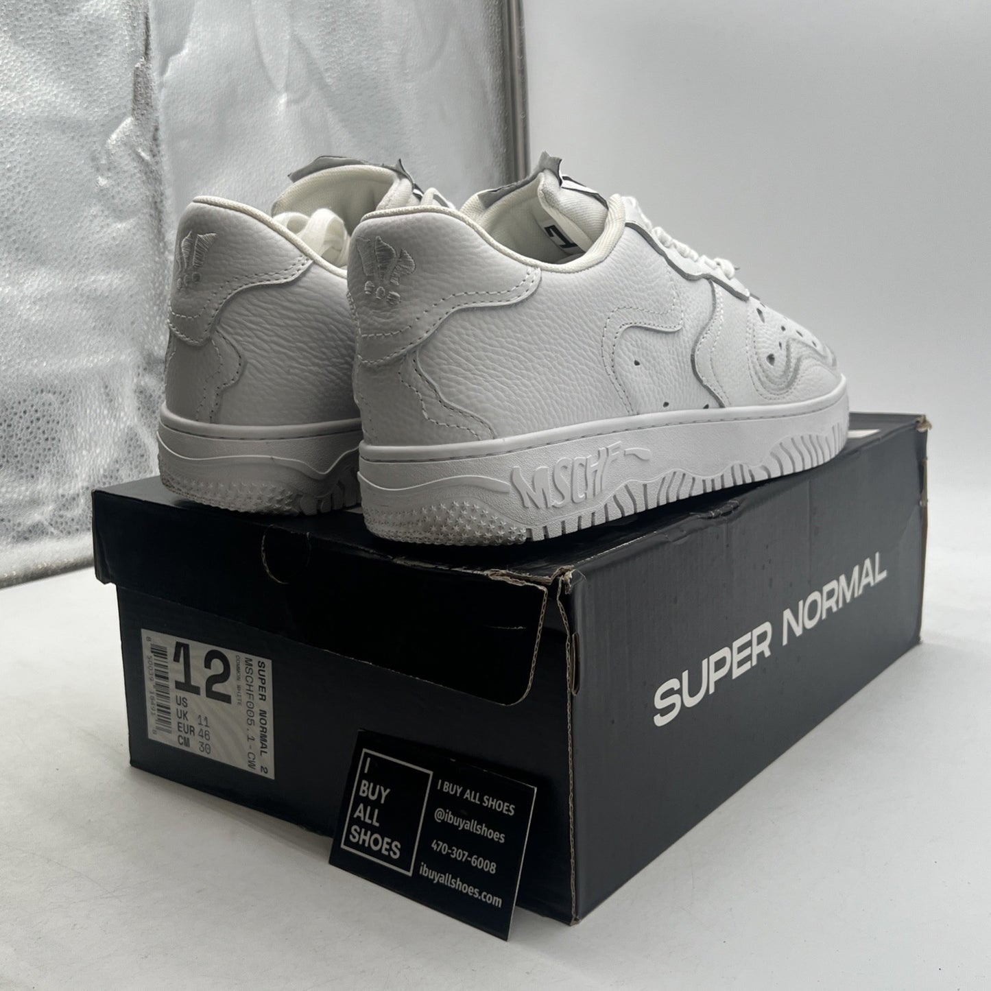 Size 12 - MSCHF Super Normal 2 White Limited Release Common Whites
