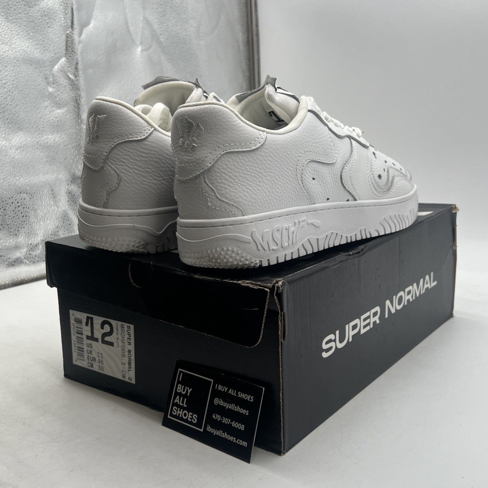 Size 12 - MSCHF Super Normal 2 White Limited Release Common Whites