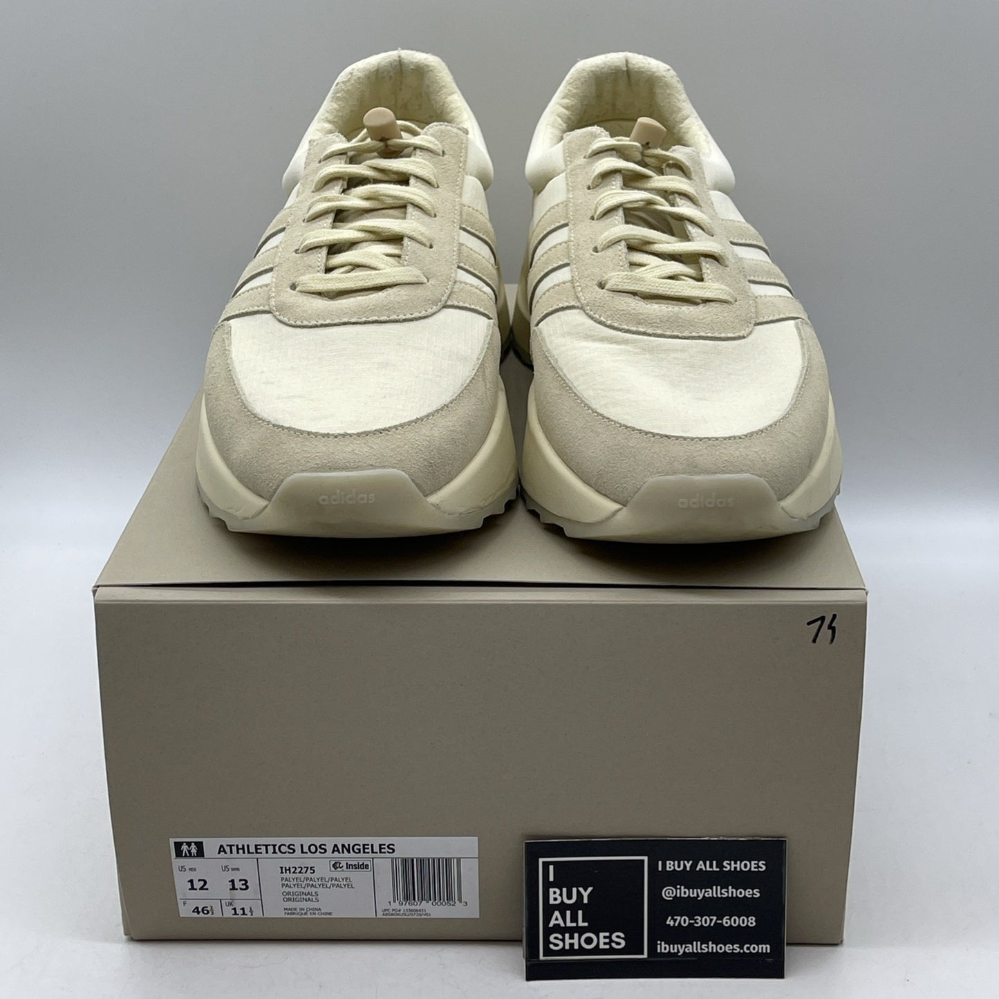 Size 12 - adidas Fear of God Athletics x Los Angeles Runner Pale Yellow (IH2275)